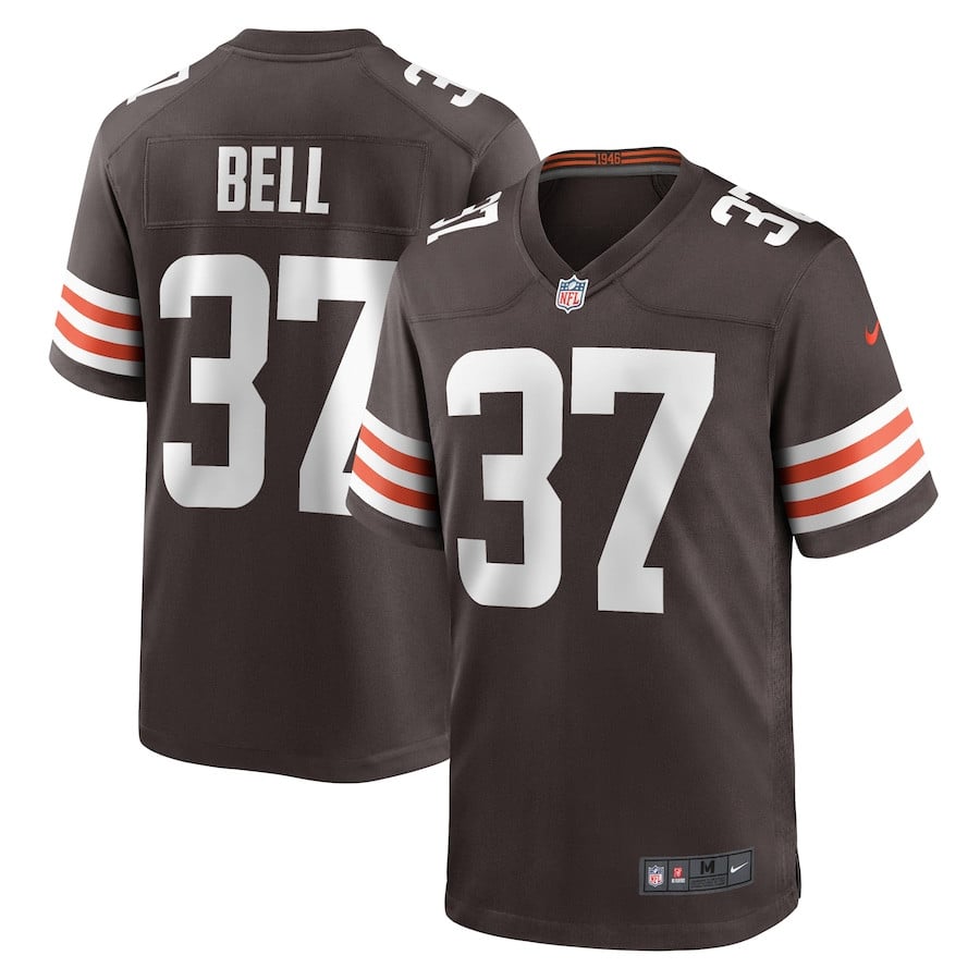 D'Anthony Bell #37 Cleveland Browns Game Jersey - Men's | Brown