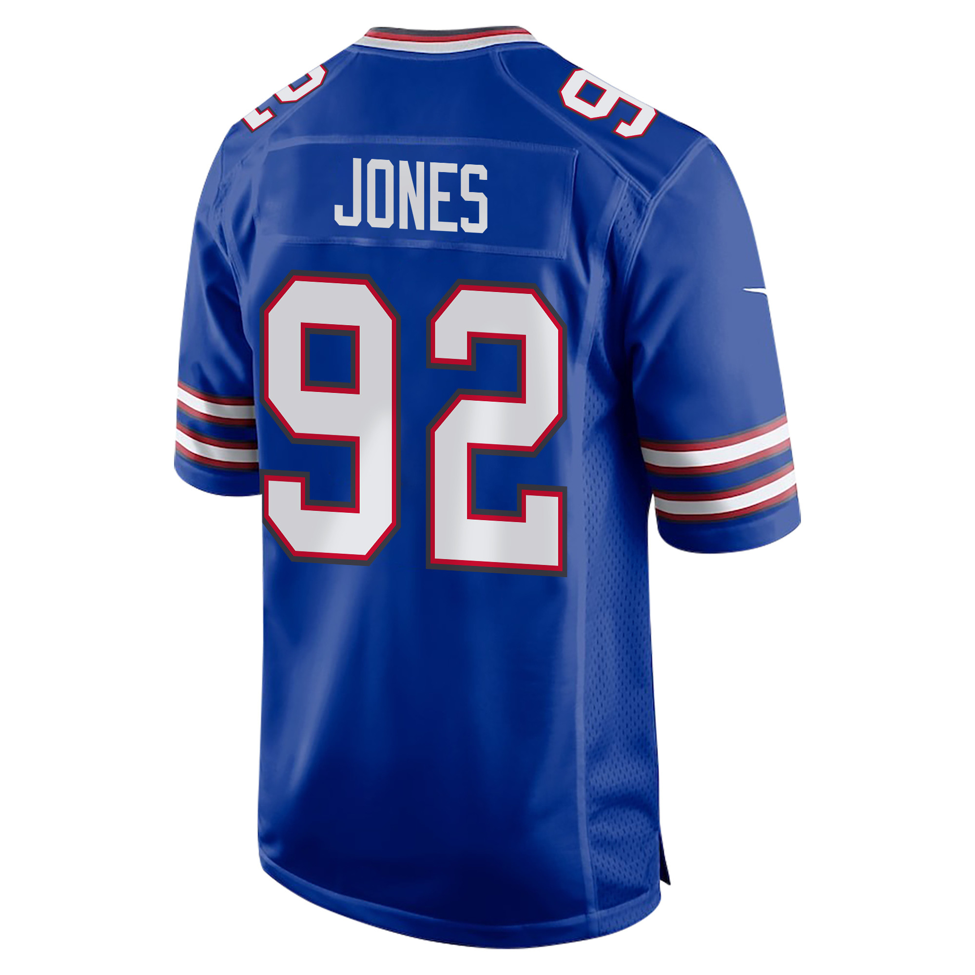 DaQuan Jones #92 Buffalo Bills Super Bowl LIX Champions Patch Game Jersey - Men's | Royal - Image 2