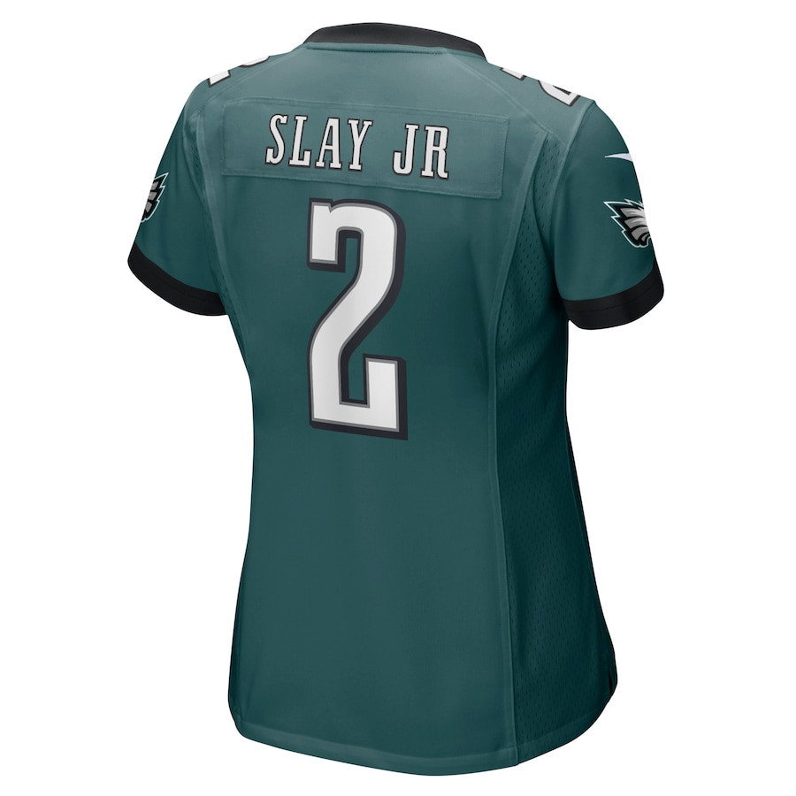 Darius Slay Jr. #2 Philadelphia Eagles Super Bowl LIX Game Jersey - Women's | Midnight Green - Image 3