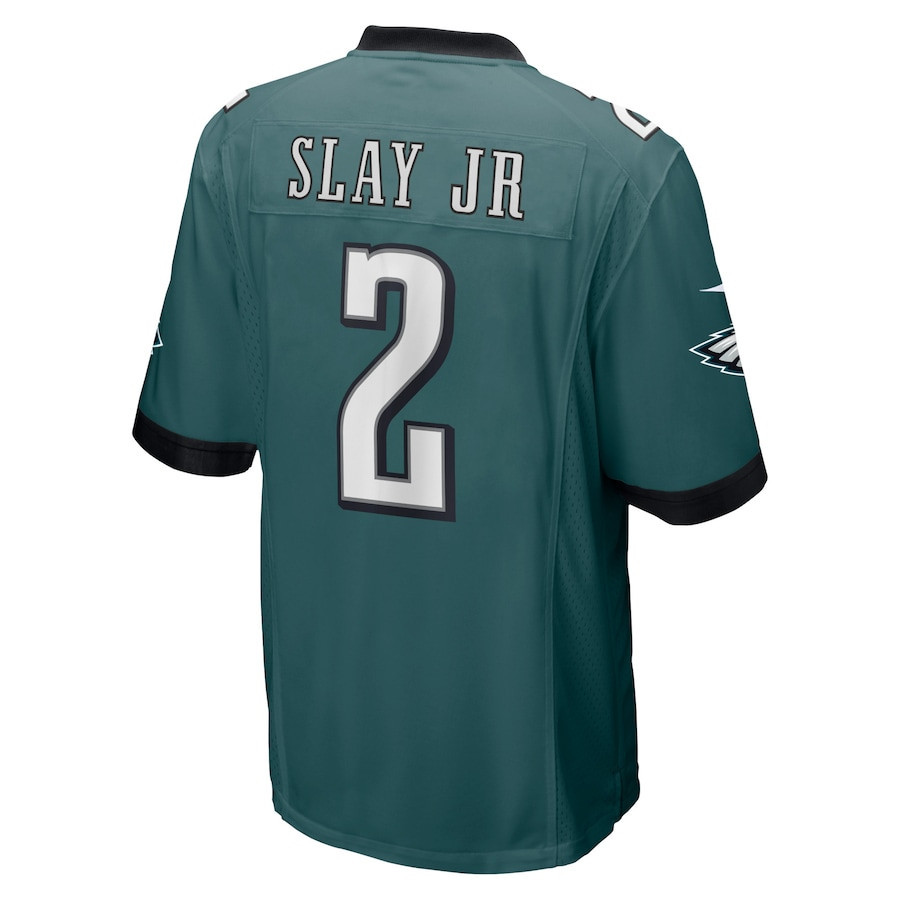 Darius Slay Jr. #2 Philadelphia Eagles Super Bowl LIX Game Jersey - Youth | Midnight Green - Image 3