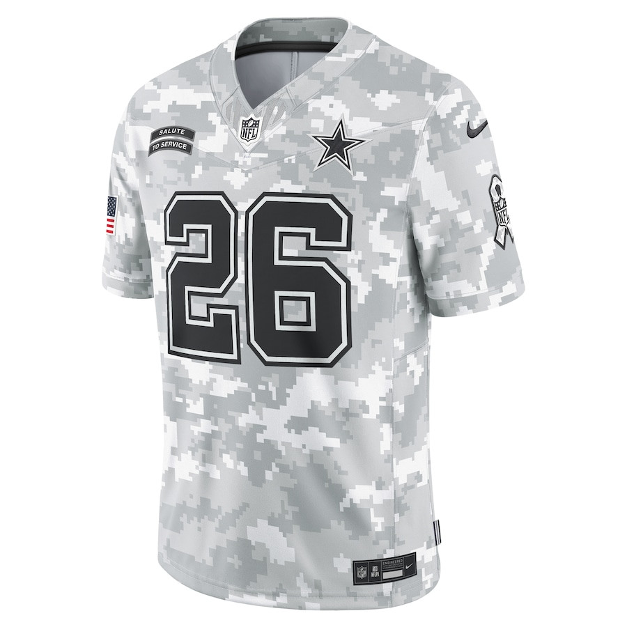 Alternative view of DaRon Bland #26 Dallas Cowboys Salute To Service Limited Jersey - Men's | Arctic Camo