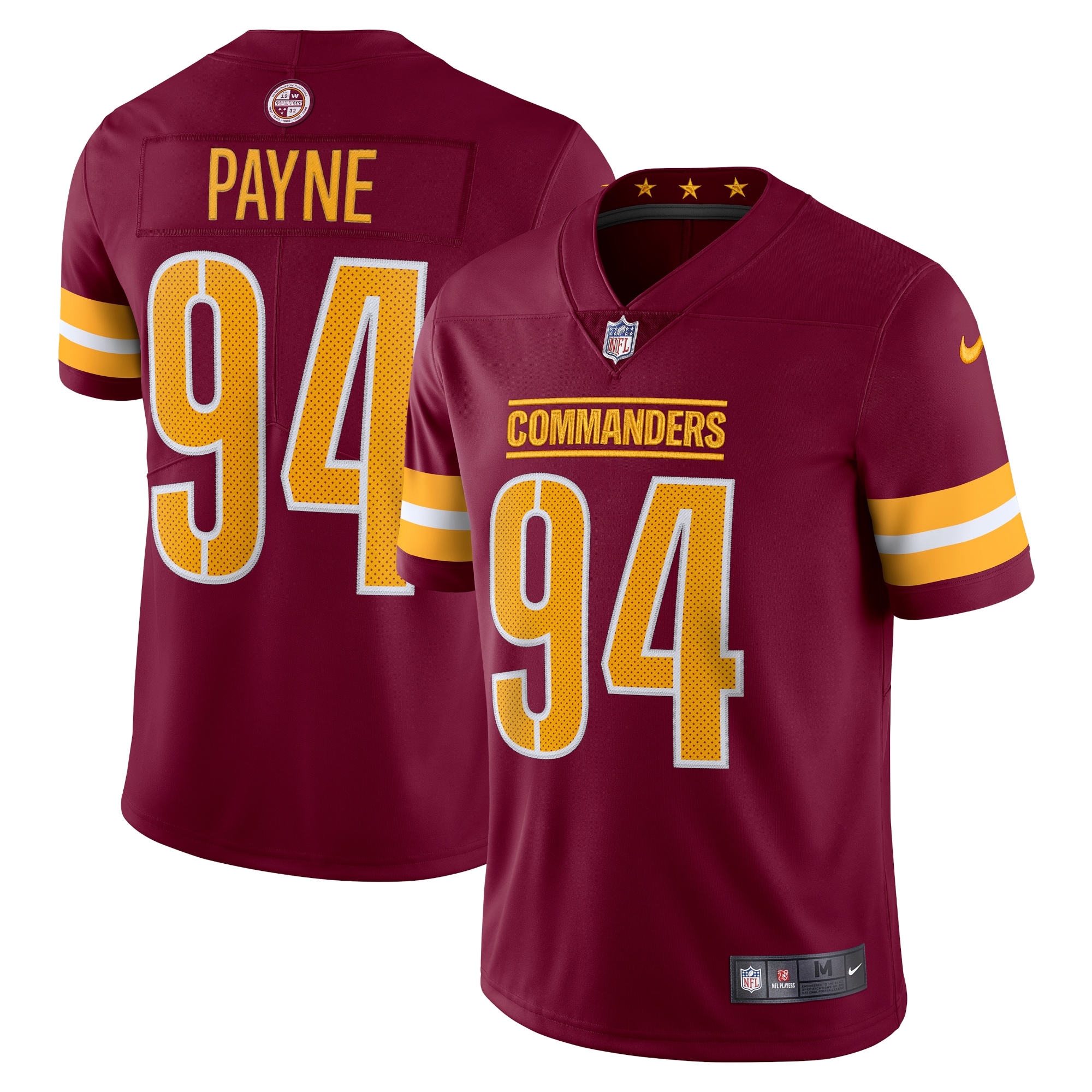 Da'Ron Payne Washington Commanders Limited Jersey - Men's