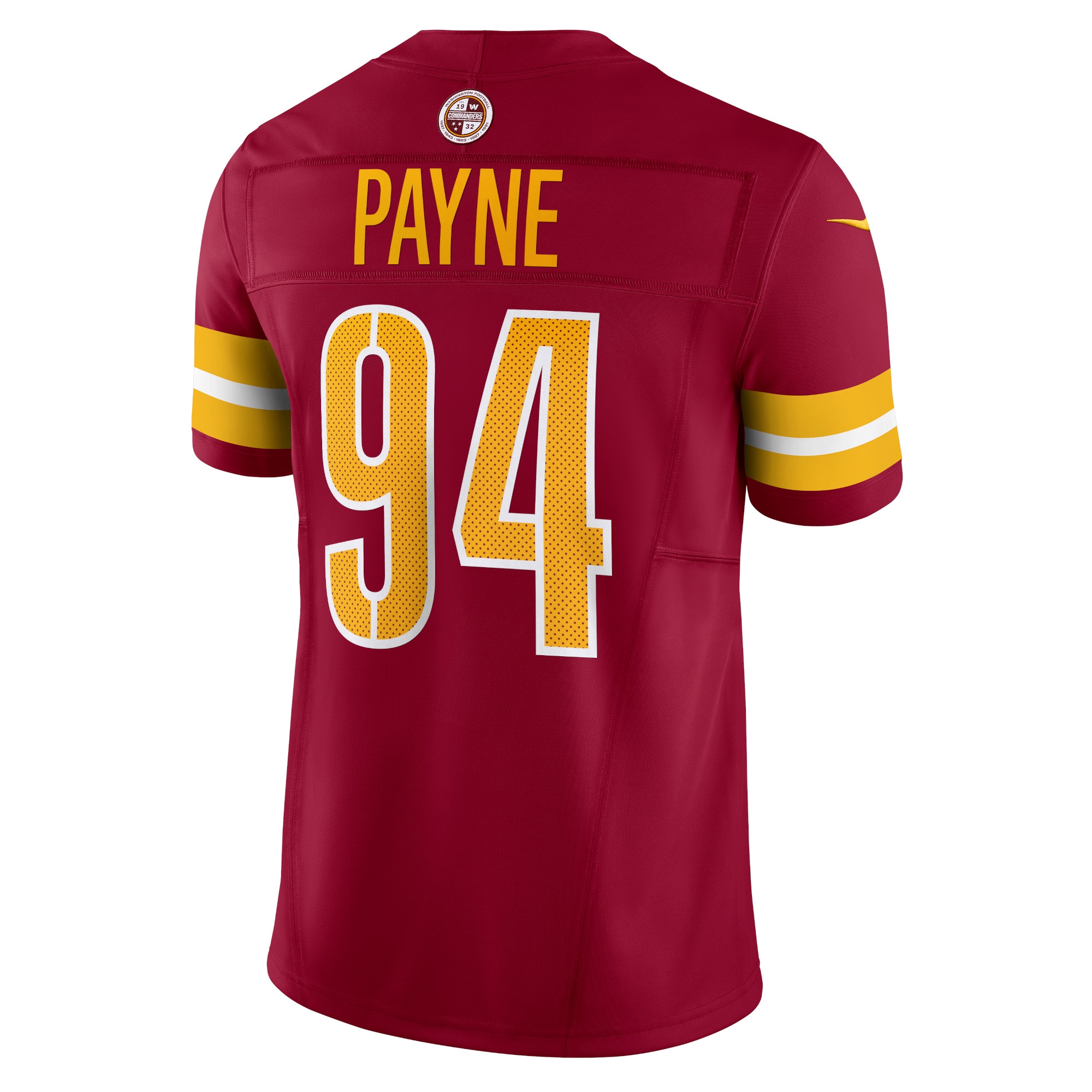 Daron Payne Washington Commanders Vapor F.U.S.E. Limited Jersey - Men's - Image 3