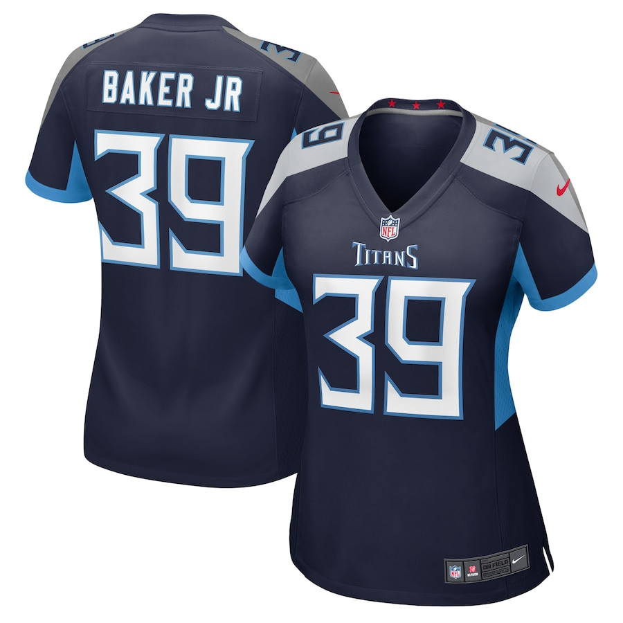 Darrell Baker Jr #39 Tennessee Titans Game Jersey - Women's | Navy