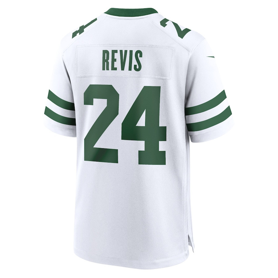 Darrelle Revis #24 New York Jets Retired Player Game Jersey - Men's | Men White - Image 3