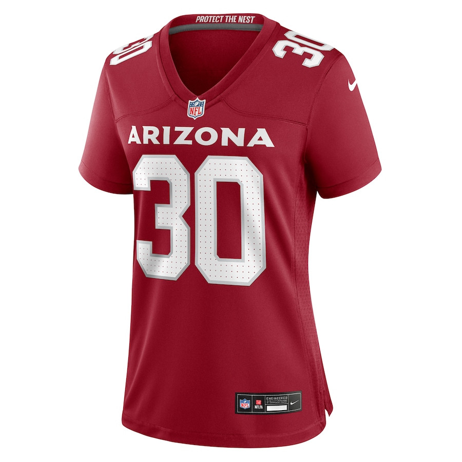 Alternative view of Darren Hall #30 Arizona Cardinals Game Jersey - Women's | Cardinal