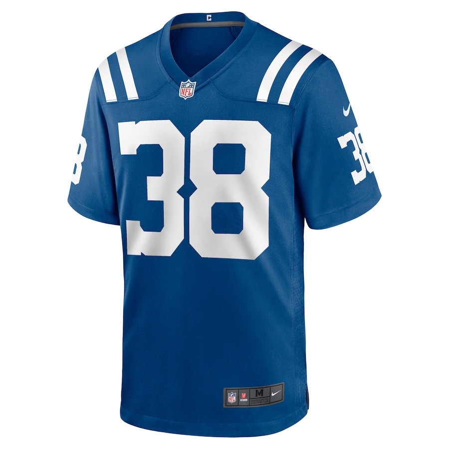 Alternative view of Darren Hall #38 Indianapolis Colts Game Jersey - Men's | Royal