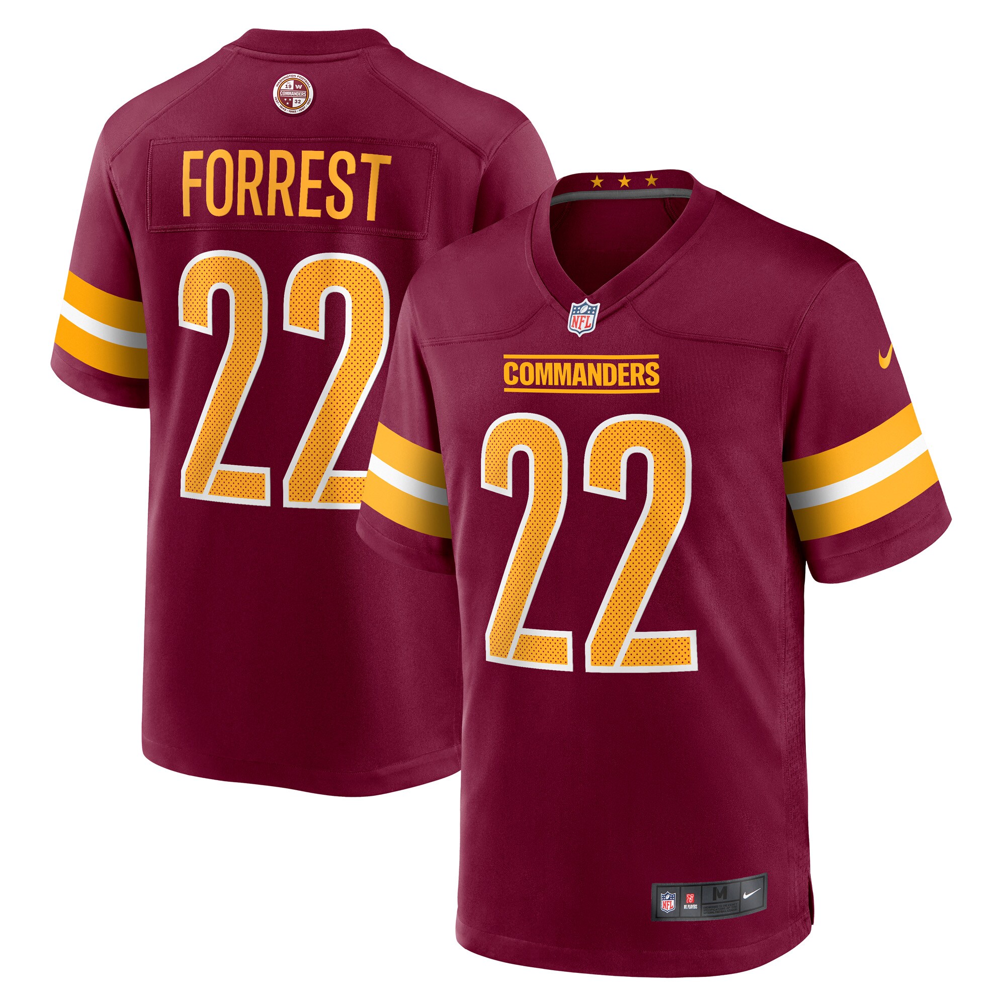 Darrick Forrest Washington Commanders Game Jersey - Men's
