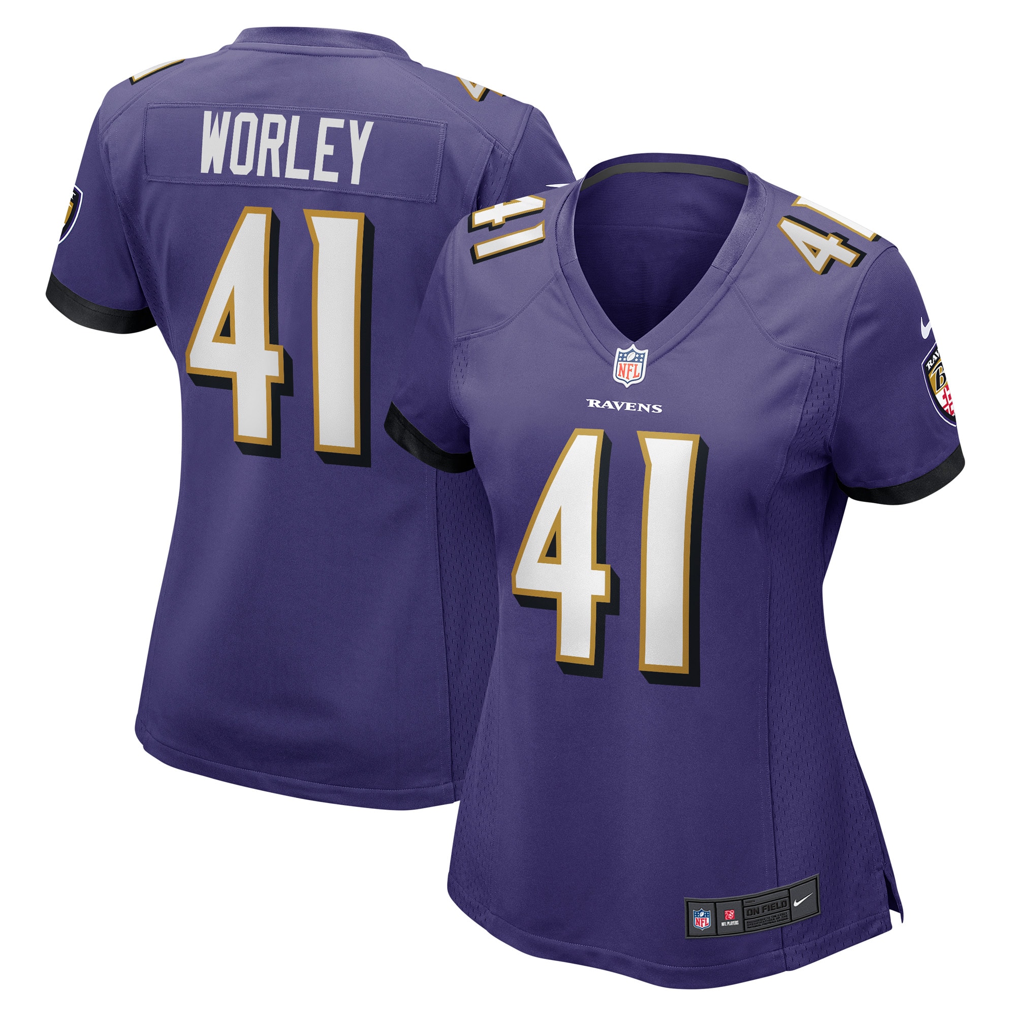 Daryl Worley Baltimore Ravens Game Jersey - Women's