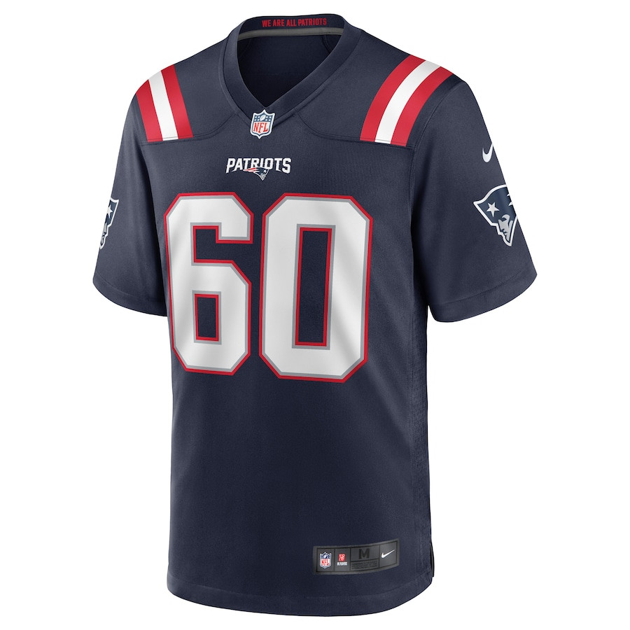 Alternative view of David Andrews #60 New England Patriots Game Jersey - Men's | Navy