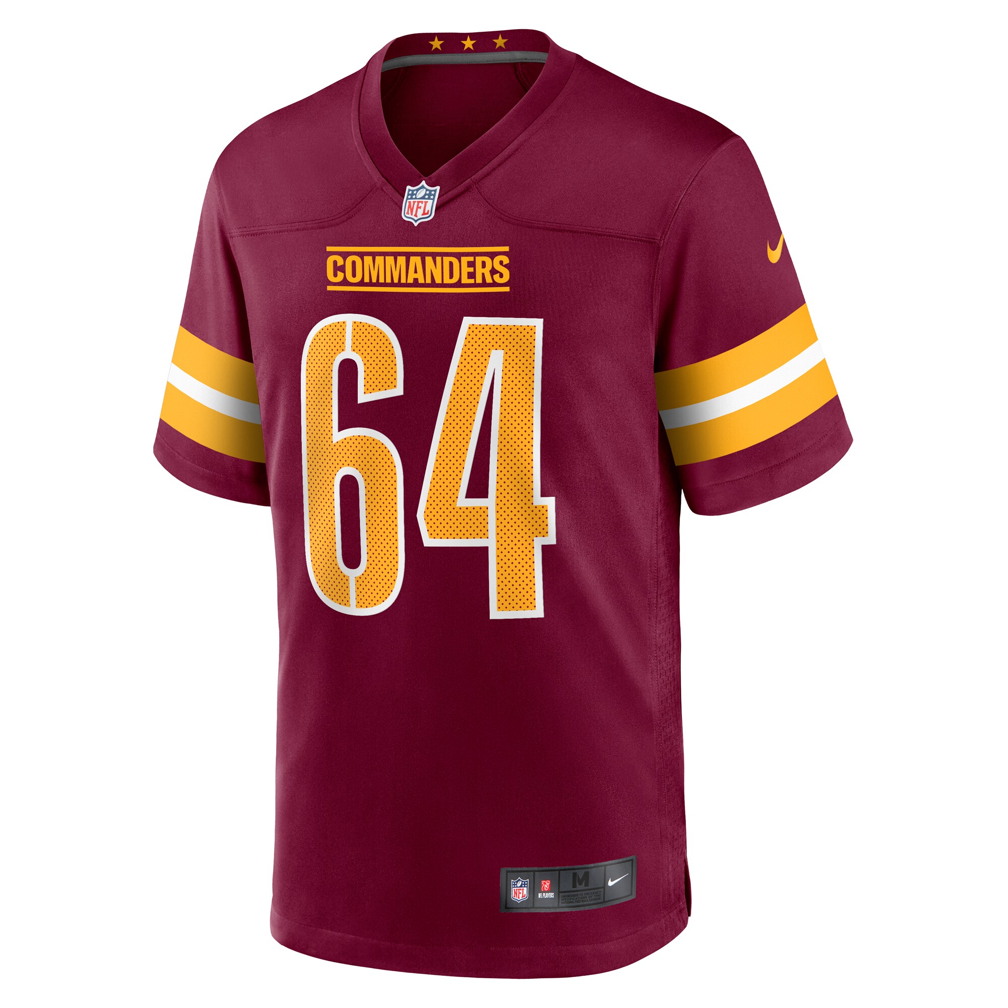 Alternative view of David Bada Washington Commanders Game Jersey - Men's
