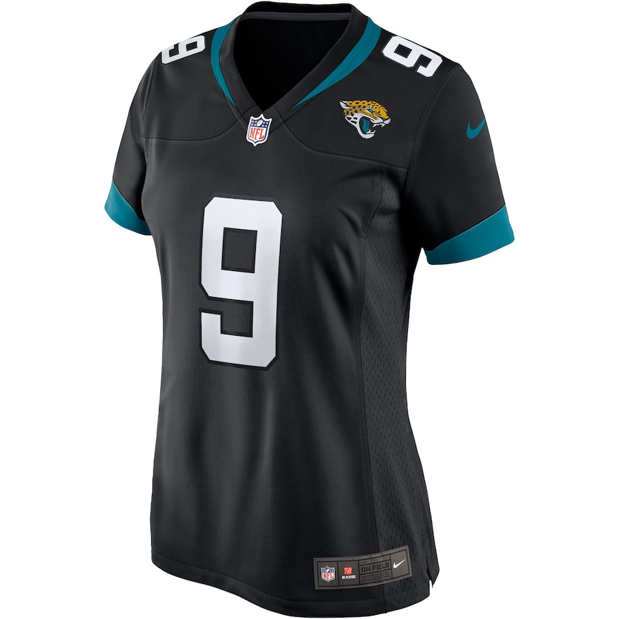 Alternative view of David Garrard #9 Jacksonville Jaguars Game Jersey - Women's | Black