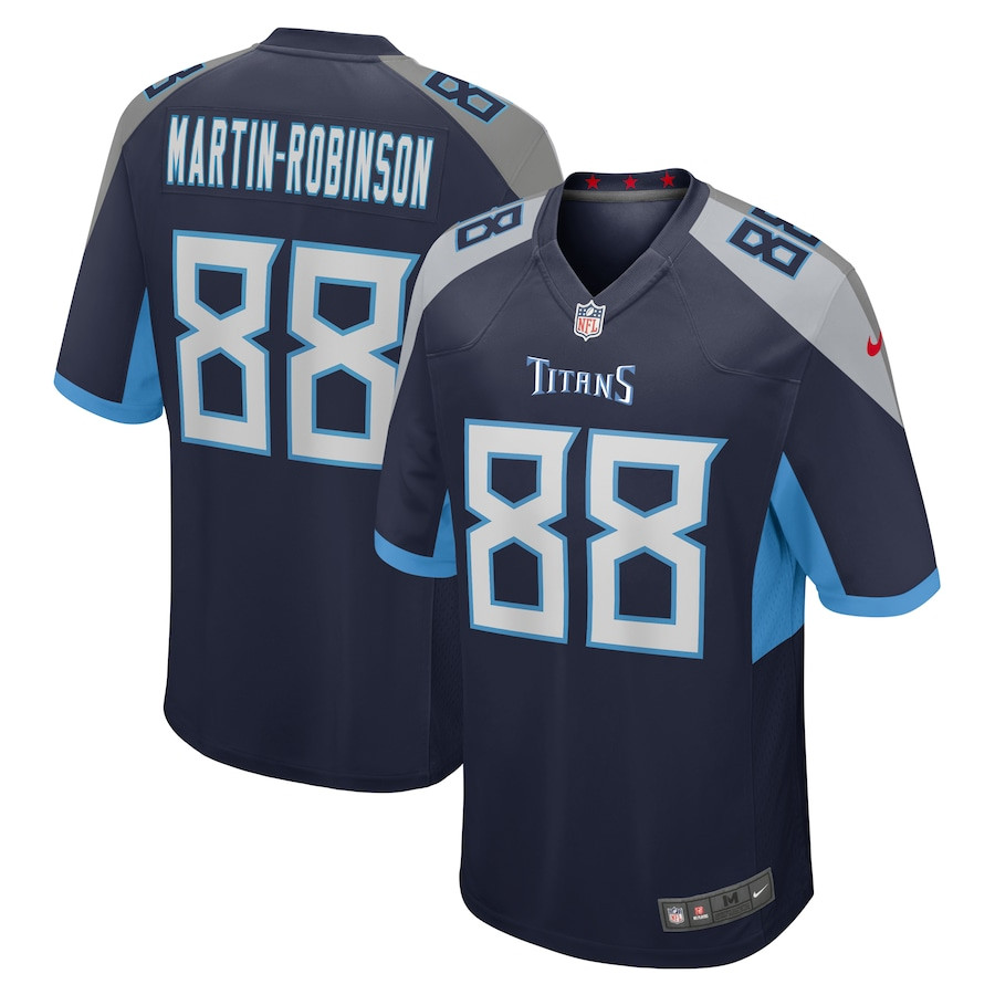 David Martin-Robinson #88 Tennessee Titans Game Jersey - Men's | Navy