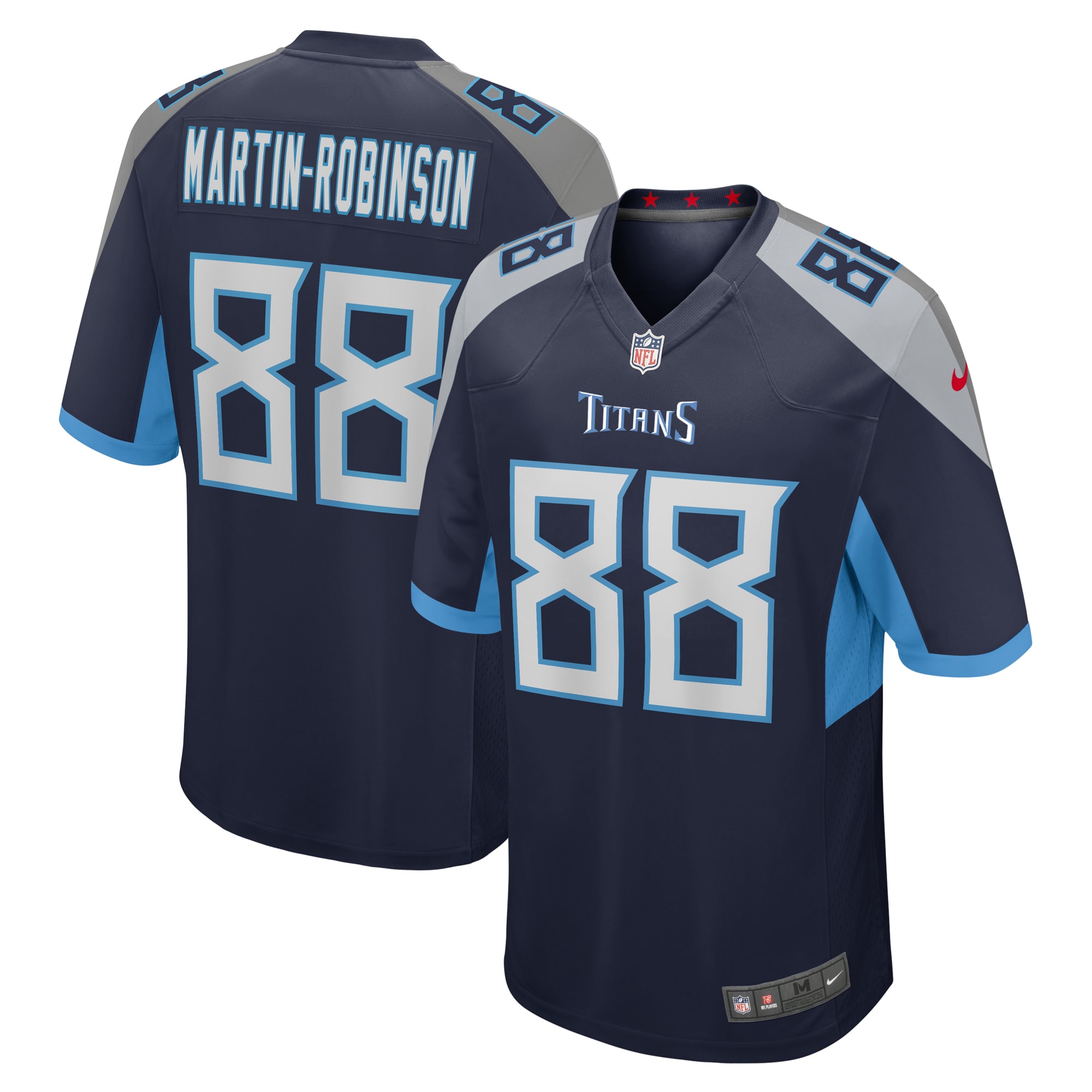 David Martin-Robinson Tennessee Titans Game Jersey - Men's | Robinson Navy Game Jersey