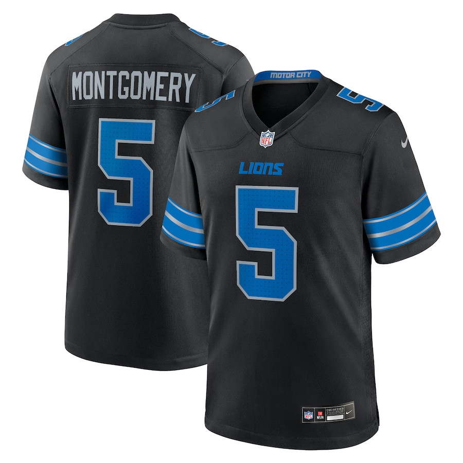 David Montgomery #5 Detroit Lions 2nd Alternate Game Jersey - Men's