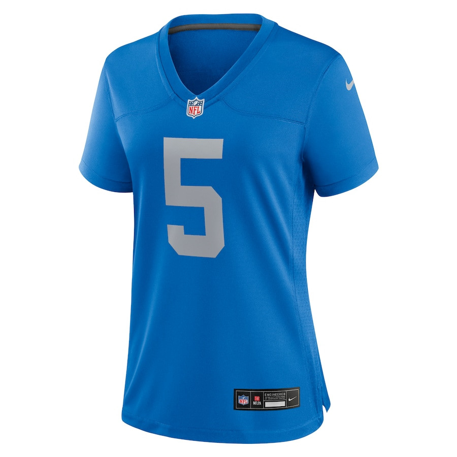 Alternative view of David Montgomery #5 Detroit Lions Alternate Game Jersey - Women's | Blue
