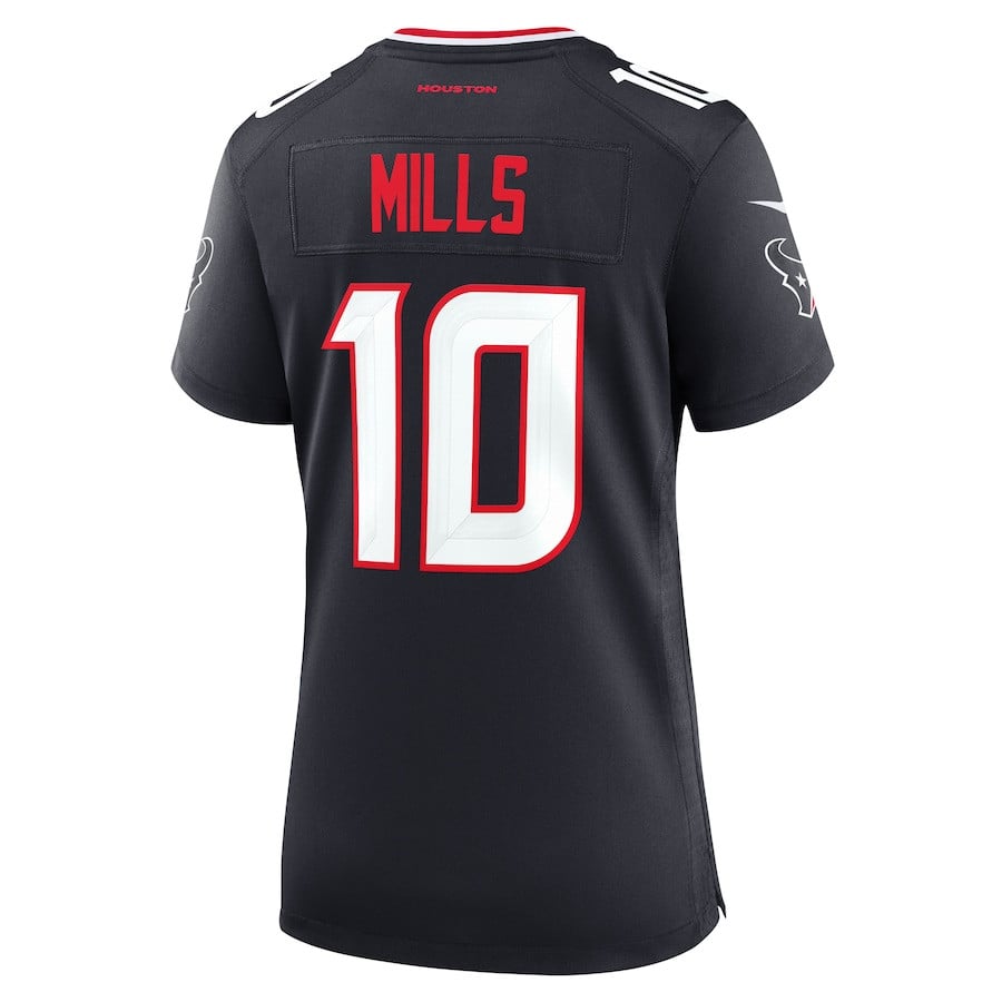 Davis Mills #10 Houston Texans Game Jersey - Women's | Navy - Image 3