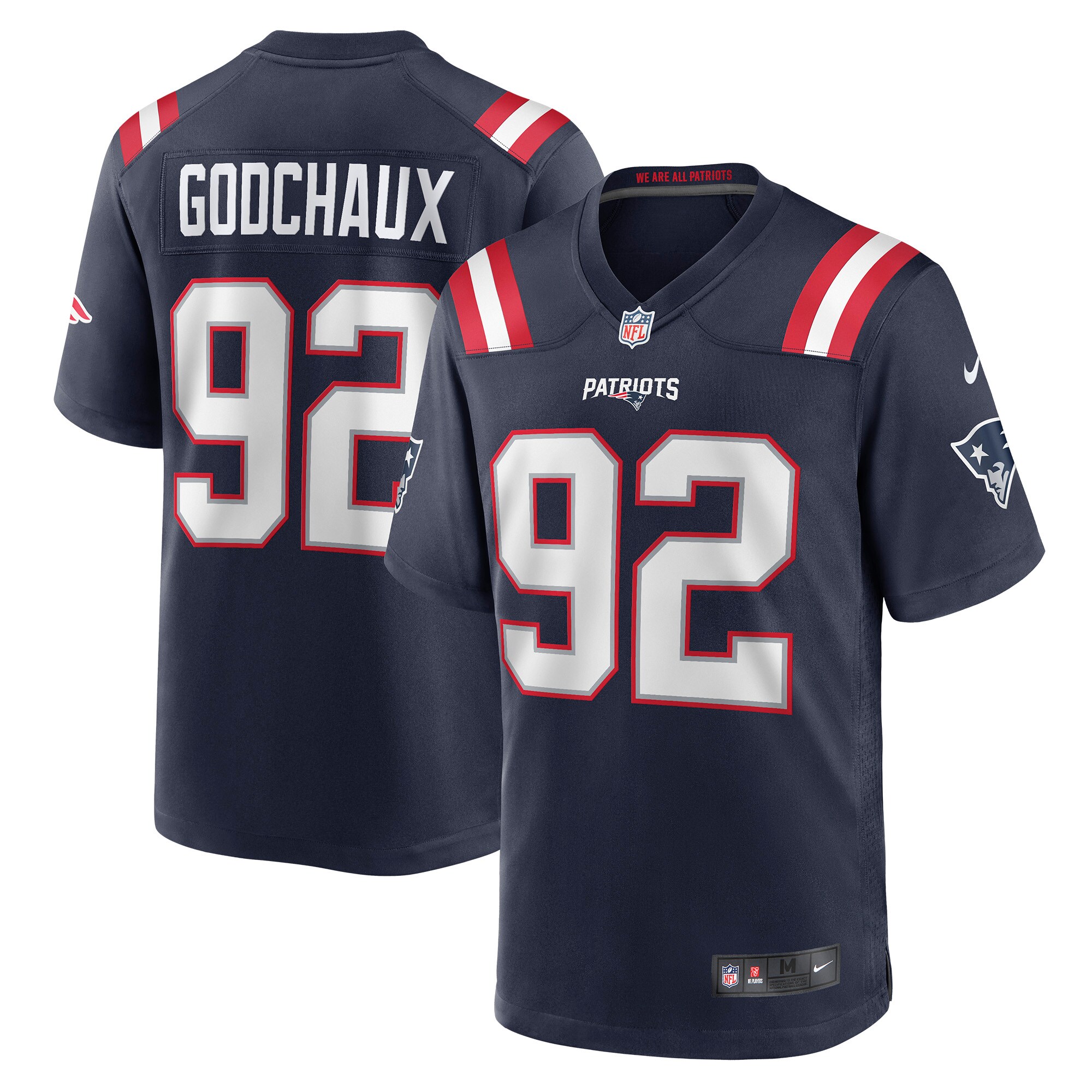 Davon Godchaux New England Patriots Game Jersey - Men's