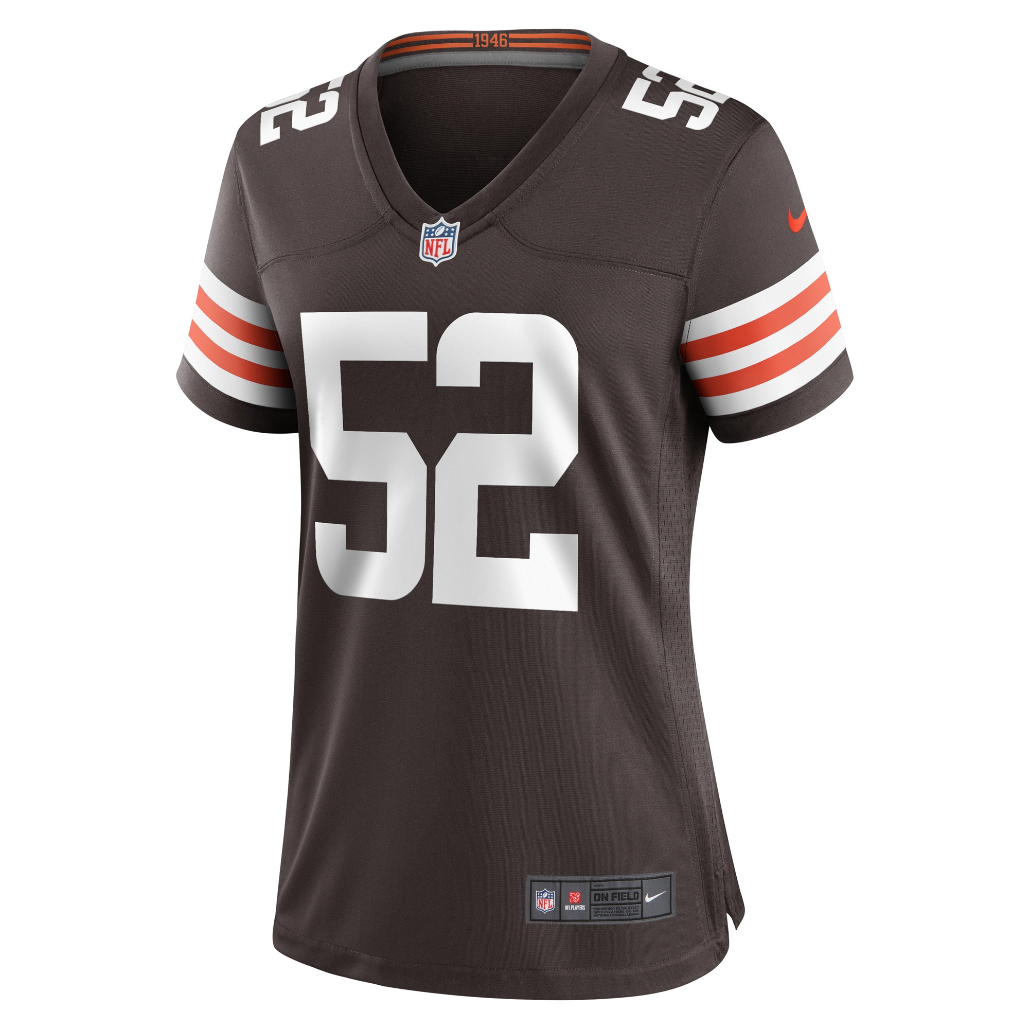 Alternative view of Dawson Deaton Cleveland Browns Game Jersey - Women's