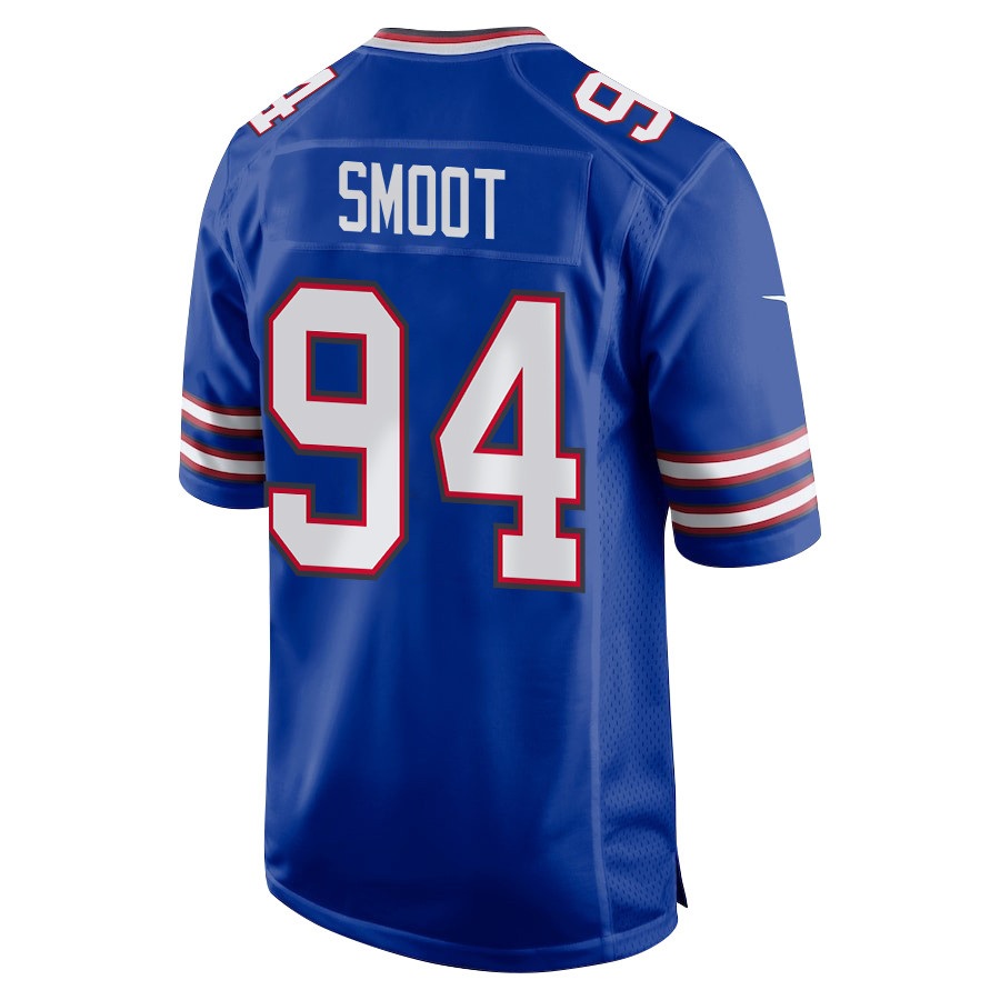 Alternative view of Dawuane Smoot #94 Buffalo Bills Super Bowl LIX Game Jersey - Men's | Royal
