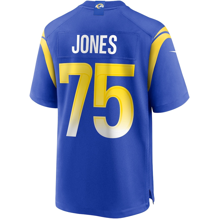 Deacon Jones #75 Los Angeles Rams Game Jersey - Men's | Royal - Image 3
