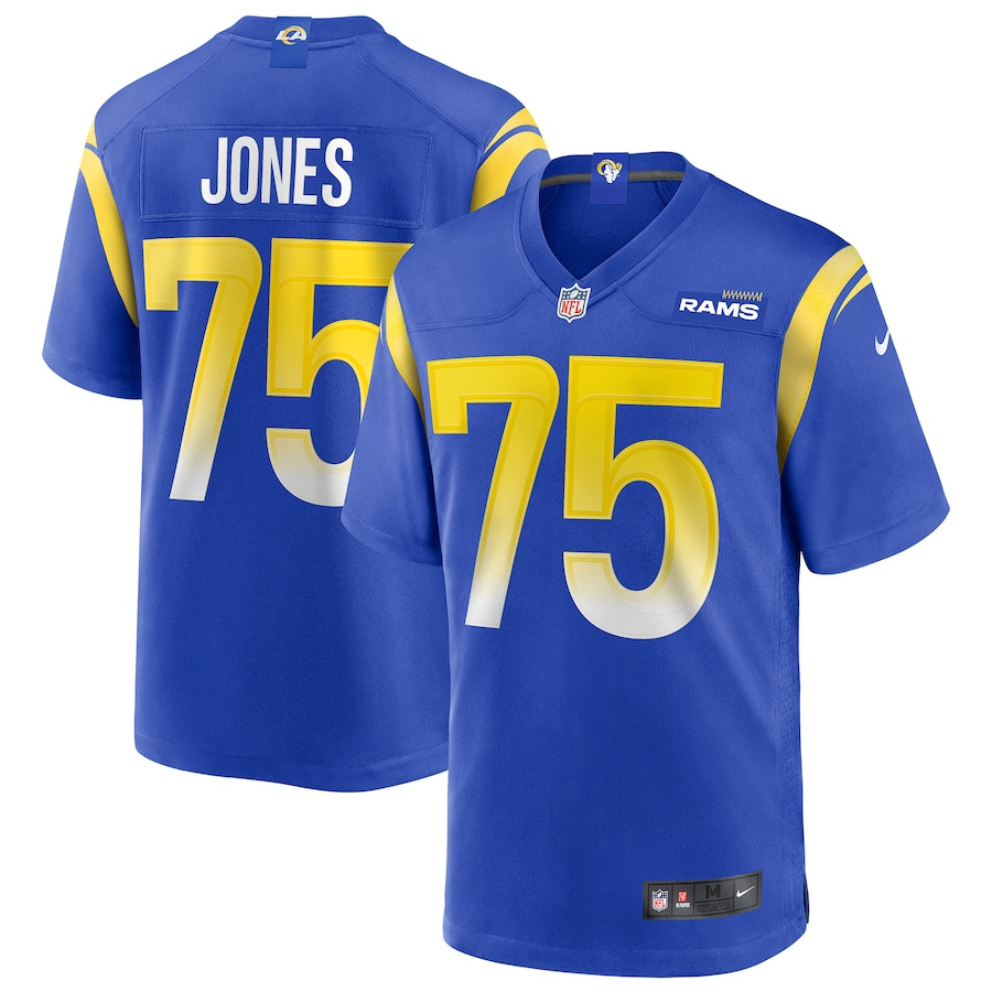 Deacon Jones #75 Los Angeles Rams Game Jersey - Men's | Royal