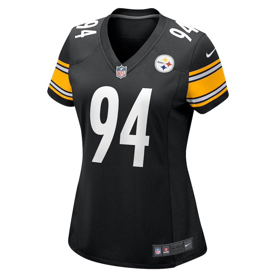 Alternative view of Dean Lowry #94 Pittsburgh Steelers Game Jersey - Women's | Black