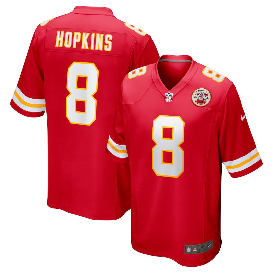 DeAndre Hopkins #8 Kansas City Chiefs Game Jersey - Men's | Red