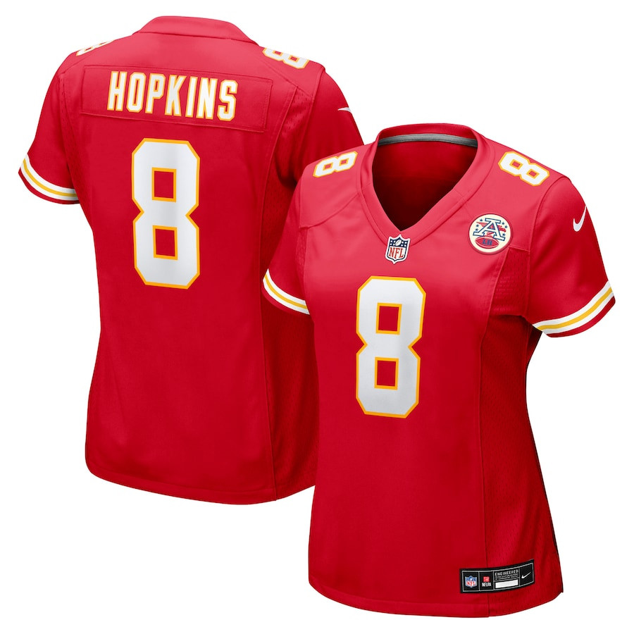 DeAndre Hopkins #8 Kansas City Chiefs Game Jersey - Women's | Red