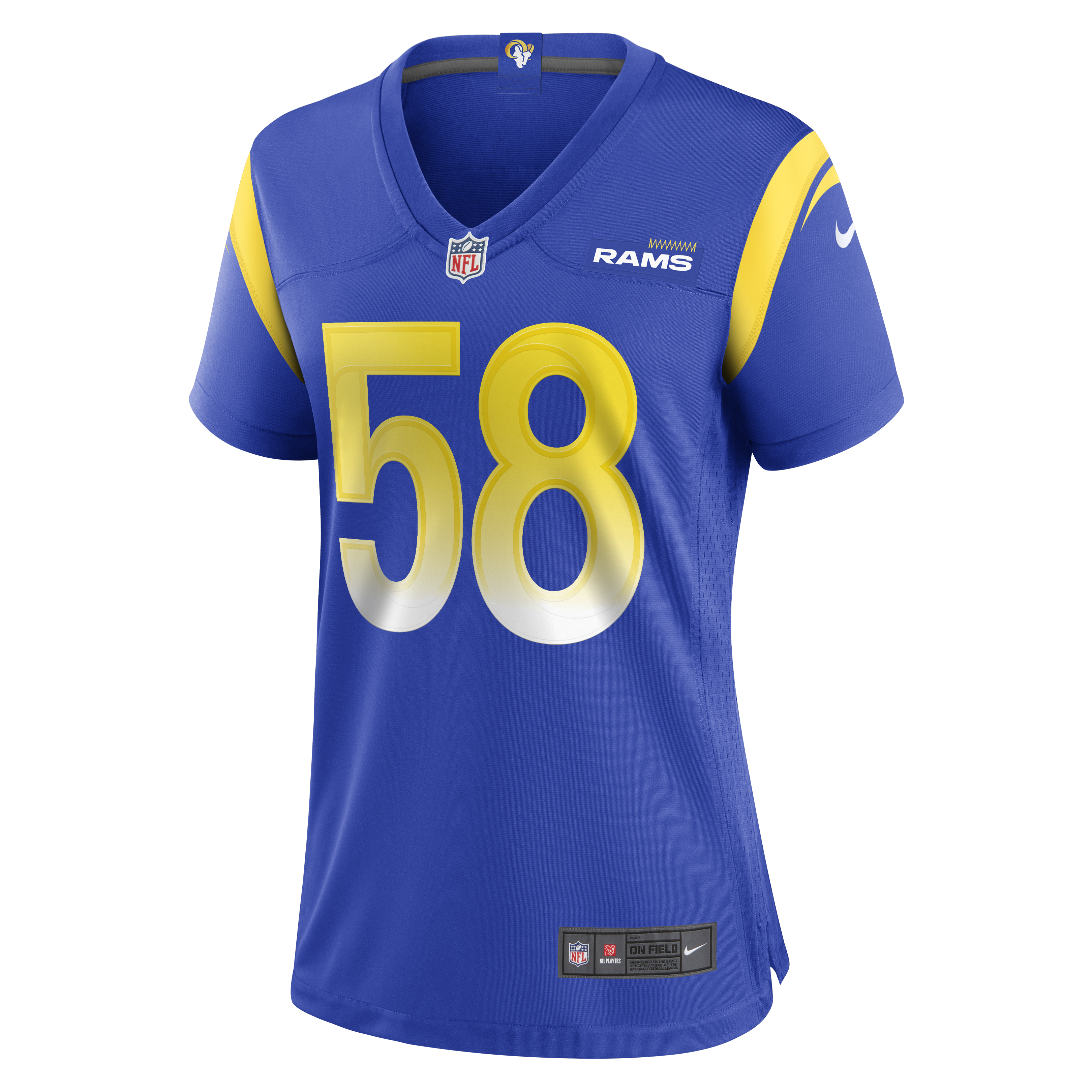 Alternative view of DeAndre Square Los Angeles Rams Game Jersey - Women's