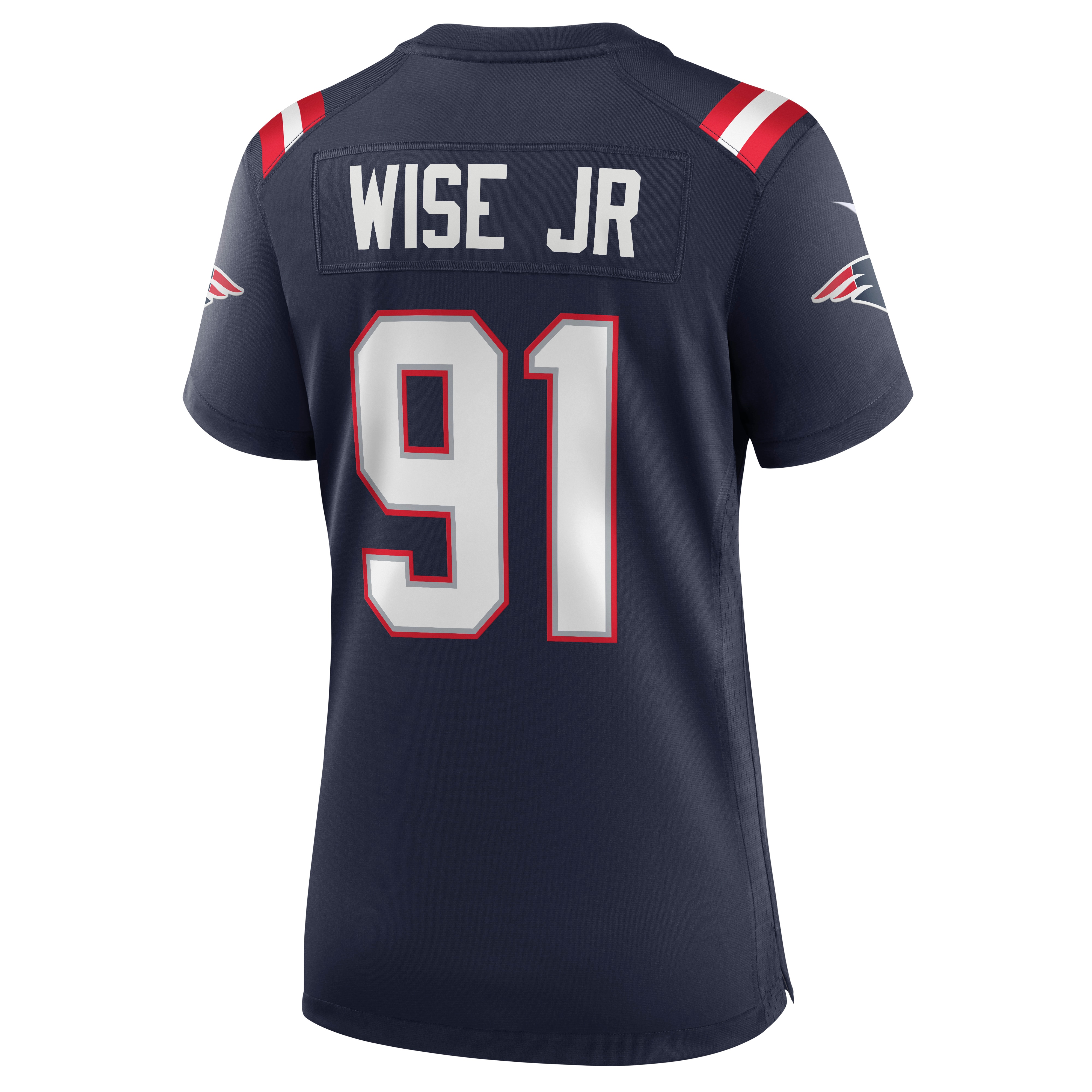 Deatrich Wise Jr. New England Patriots Game Jersey - Women's - Image 3