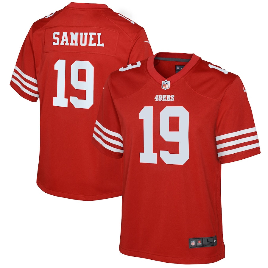 Deebo Samuel #19 San Francisco 49ers Game Jersey - Youth | Scarlet