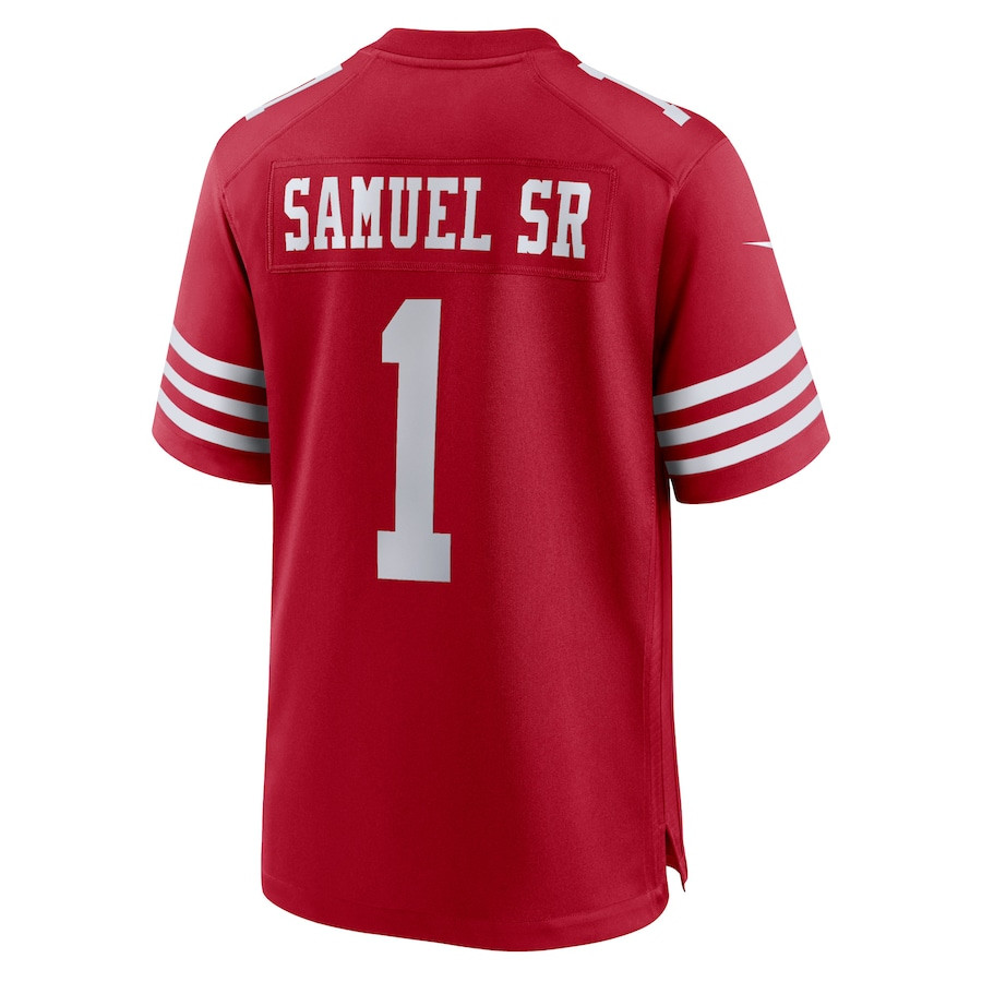 Deebo Samuel Sr #1 San Francisco 49ers Game Jersey - Men's | Scarlet - Image 3