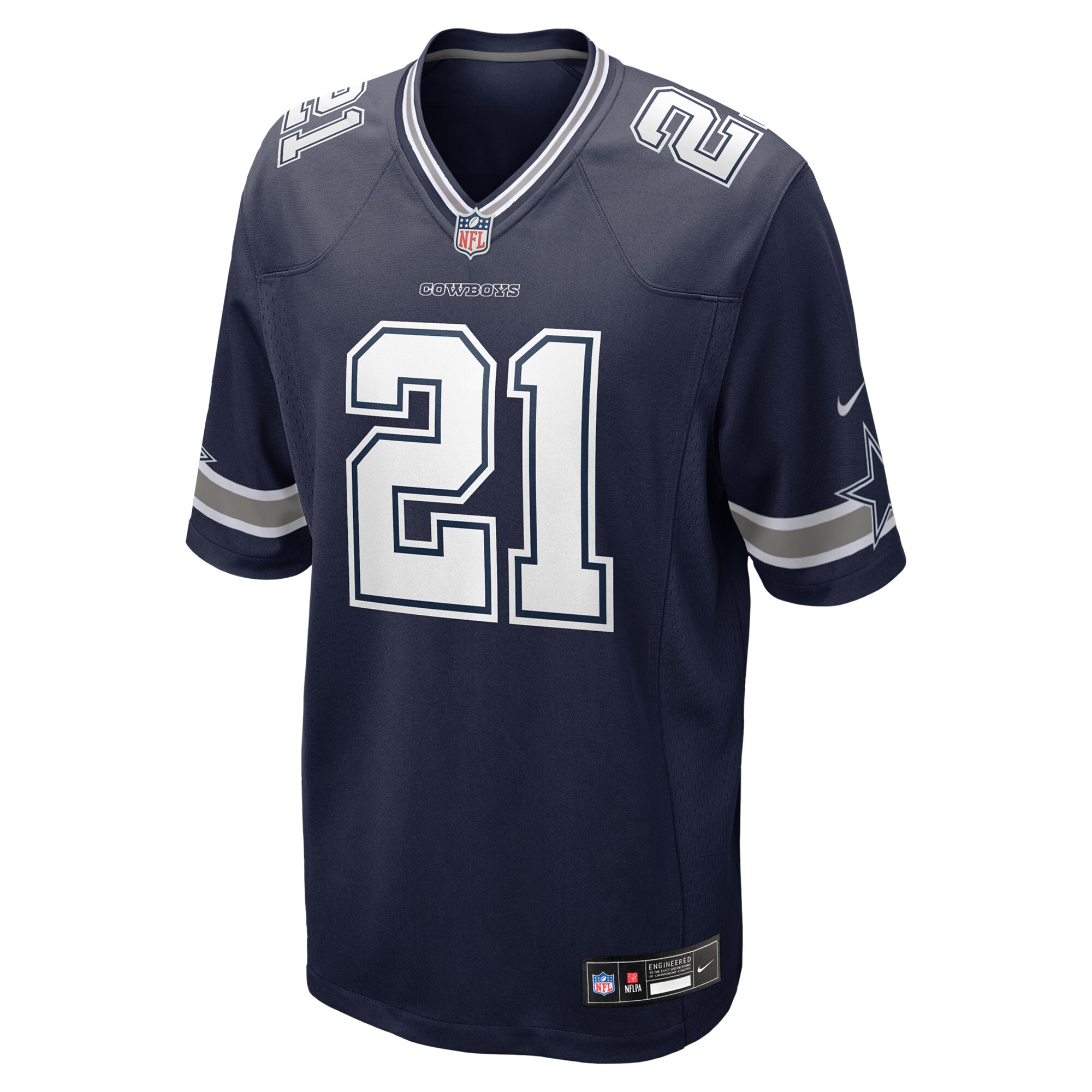 Alternative view of Deion Sanders Dallas Cowboys Retired Player Game Jersey - Men's