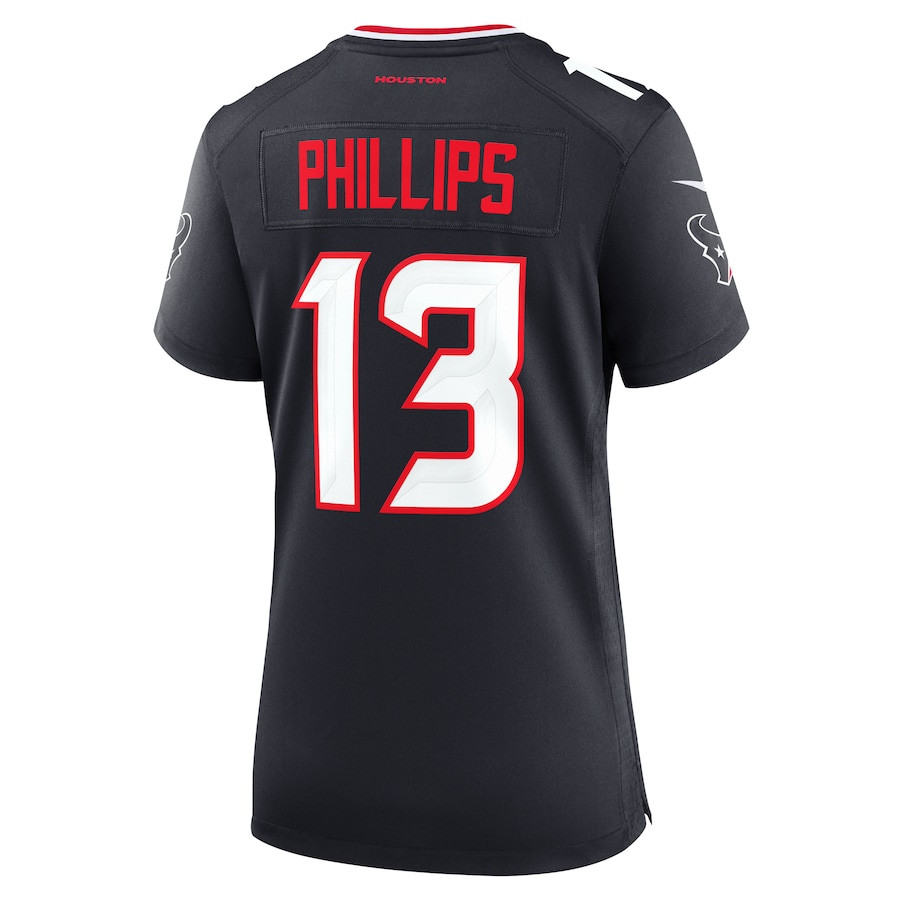 DelShawn Phillips #13 Houston Texans Game Jersey - Women's | Navy - Image 3
