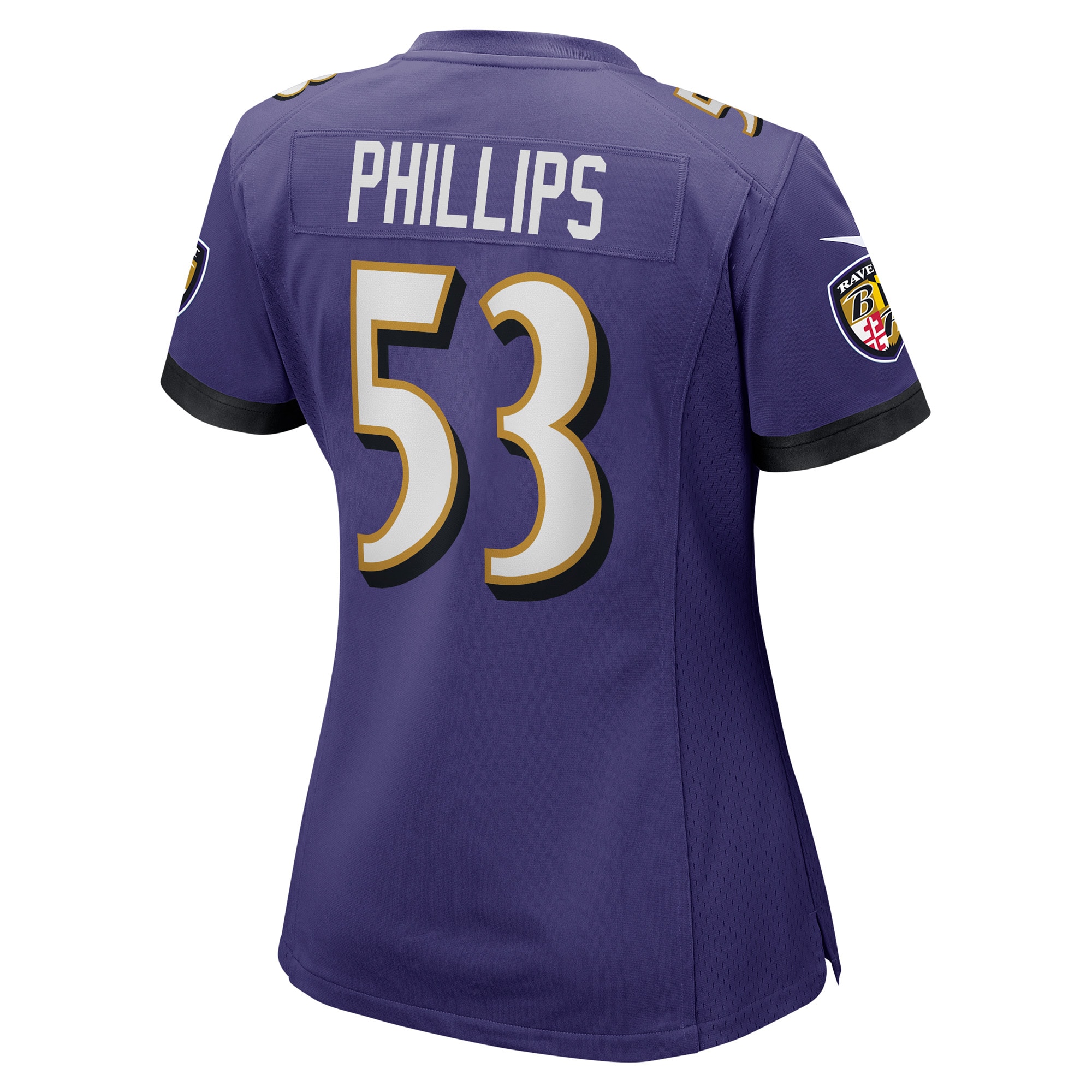 Del'Shawn Phillips Baltimore Ravens Game Jersey - Women's - Image 3