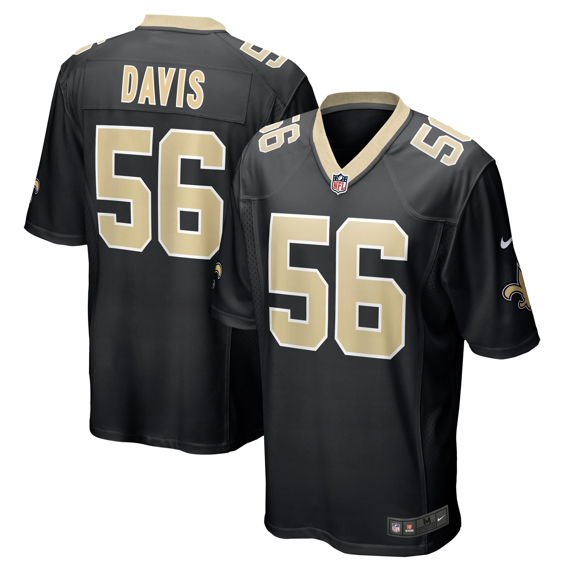 Demario Davis New Orleans Saints Game Jersey - Men's