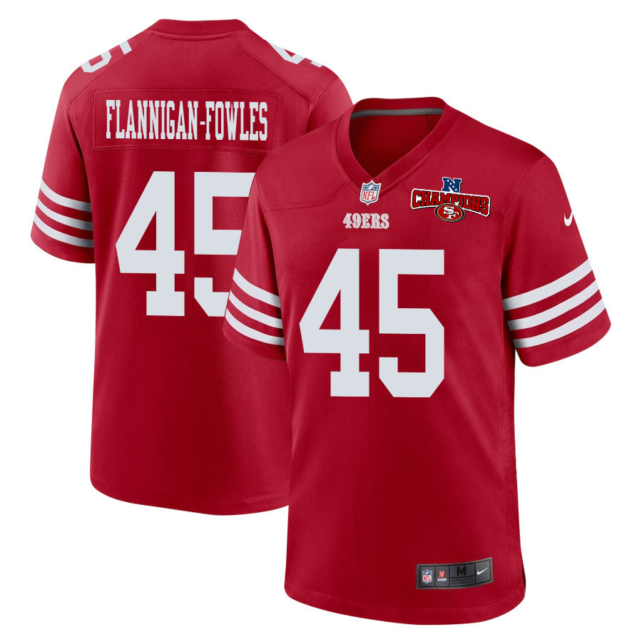 Demetrius Flannigan-Fowles #45 San Francisco 49ers Game Jersey - Men's | Scarlet