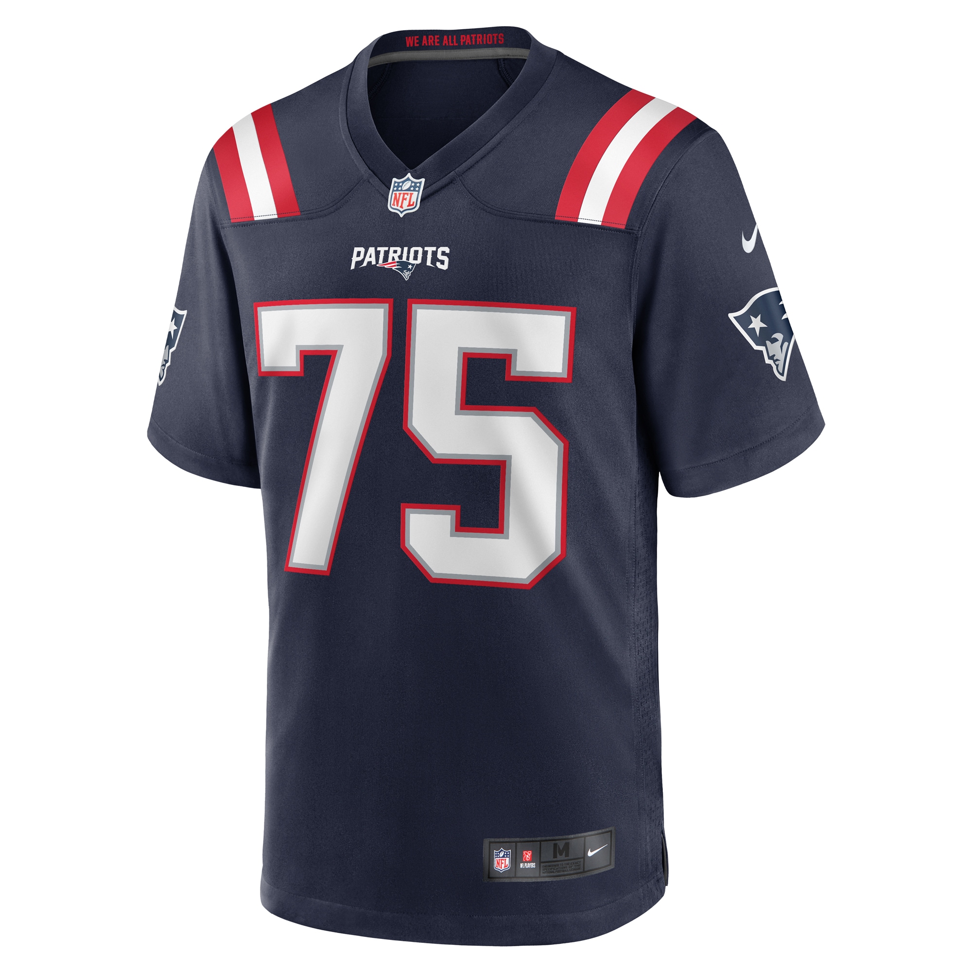 Alternative view of Demontrey Jacobs New England Patriots Game Jersey - Men's