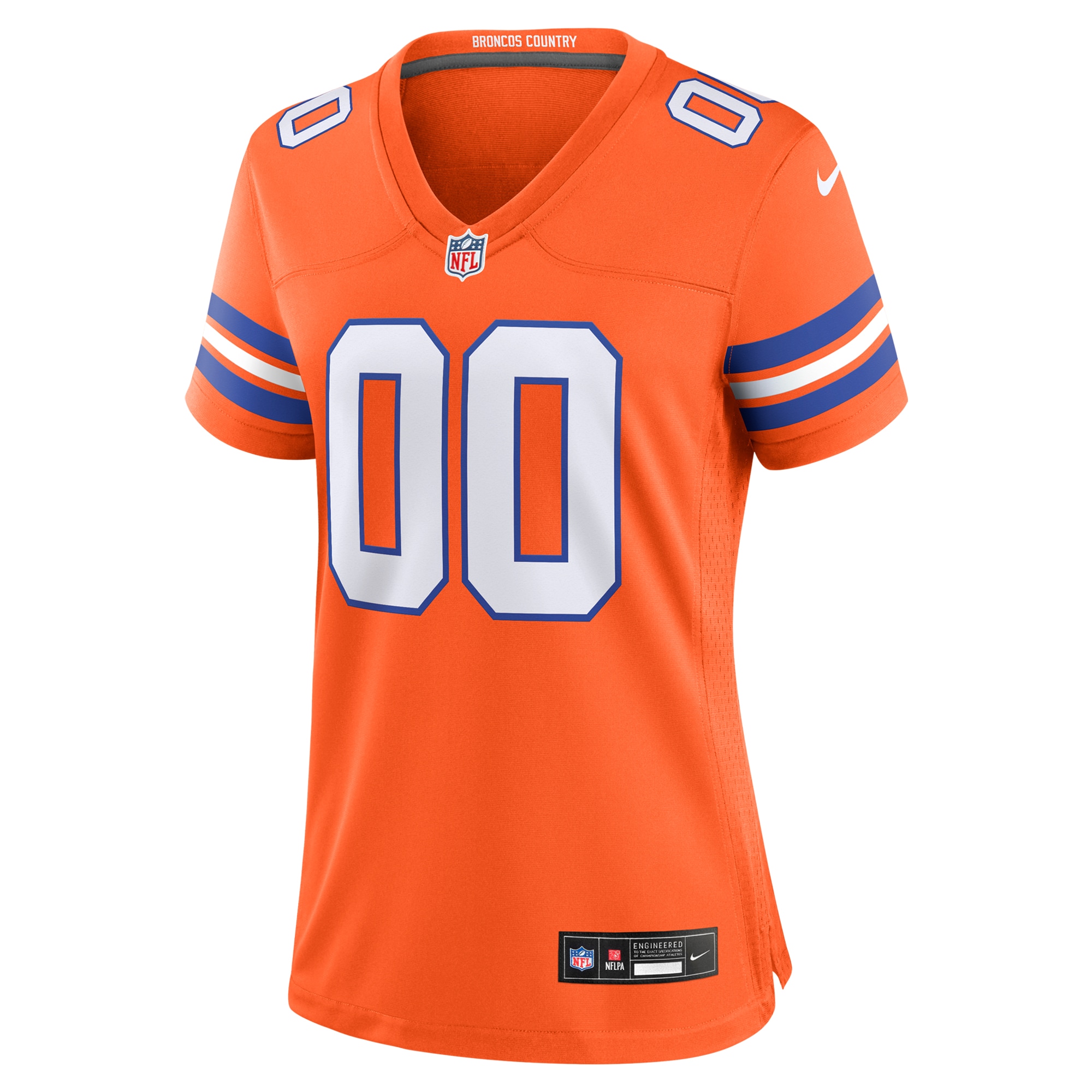 Alternative view of Denver Broncos Throwback Game Jersey - Women's