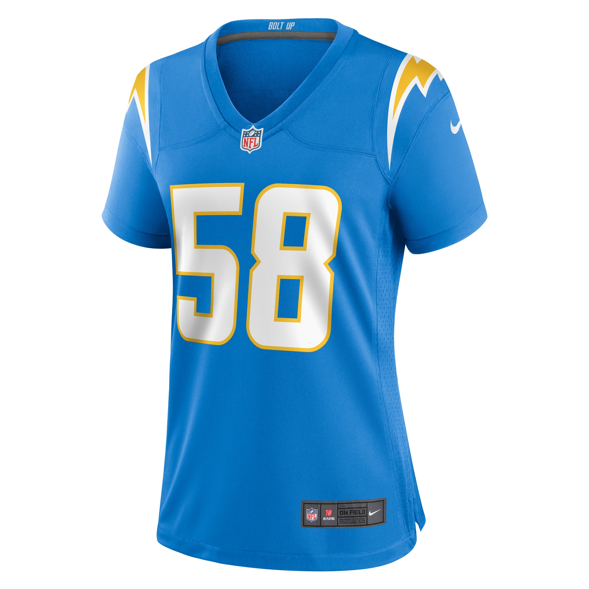 Alternative view of Denzel Perryman Los Angeles Chargers Game Jersey - Women's