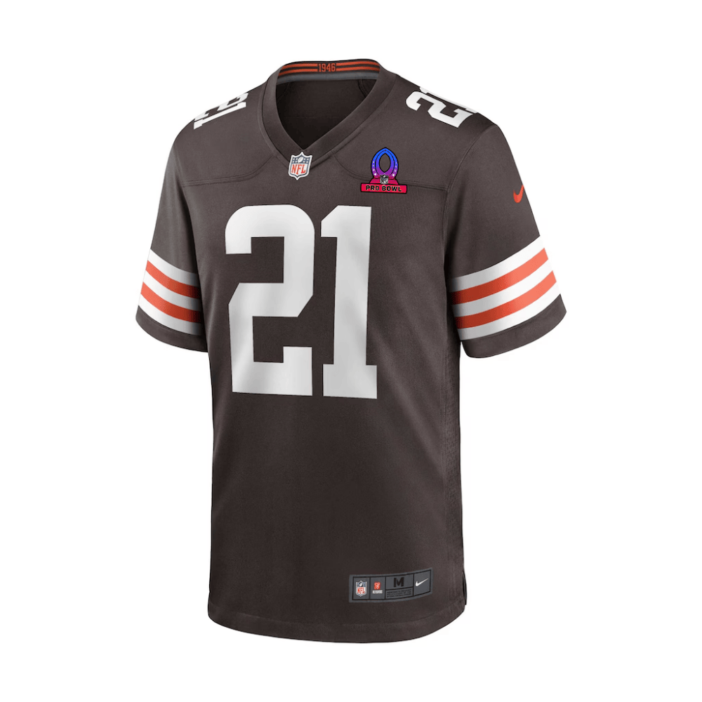 Alternative view of Denzel Ward #21 Cleveland Browns Game Jersey - Men's | Brown
