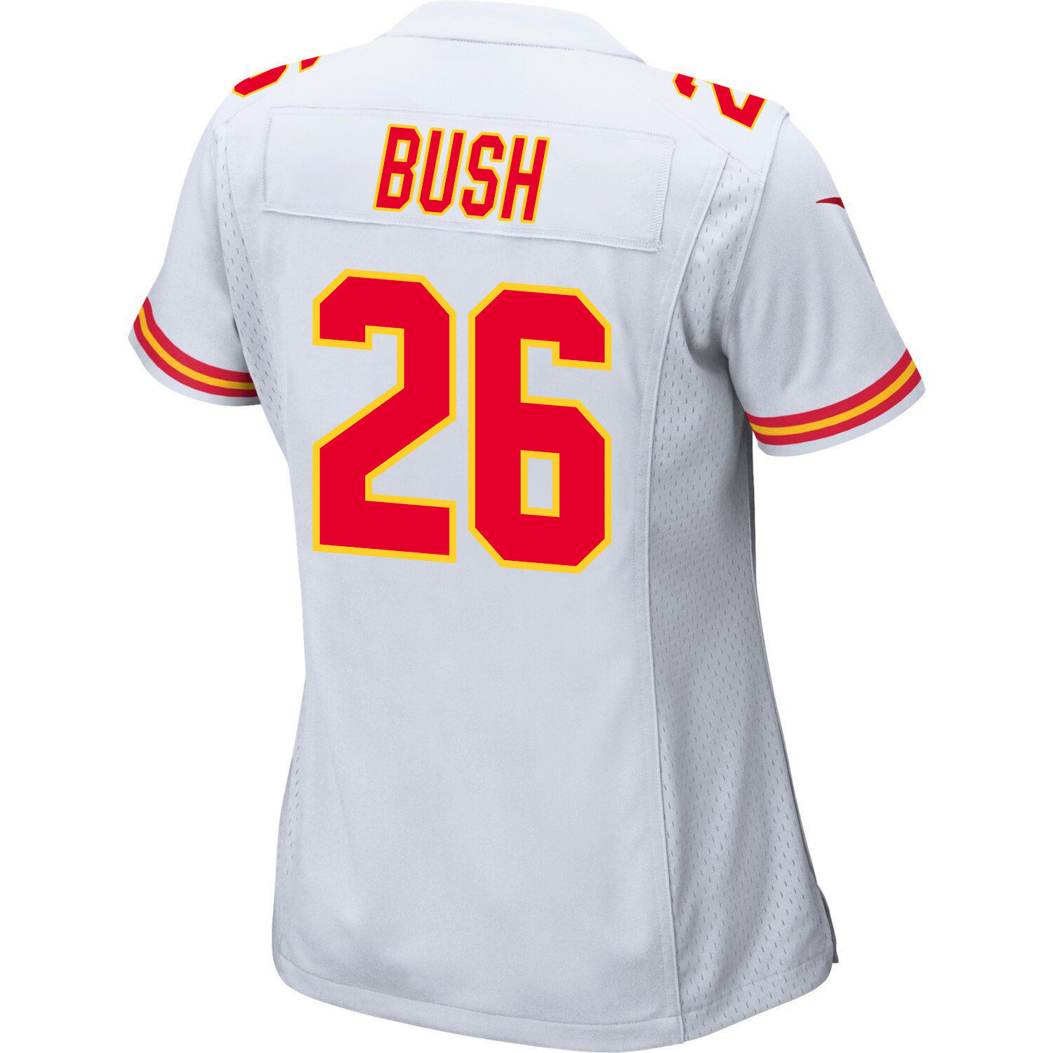 Deon Bush #26 Kansas City Chiefs Super Bowl LVIII Champions 4X Game Jersey - Women's | White - Image 3