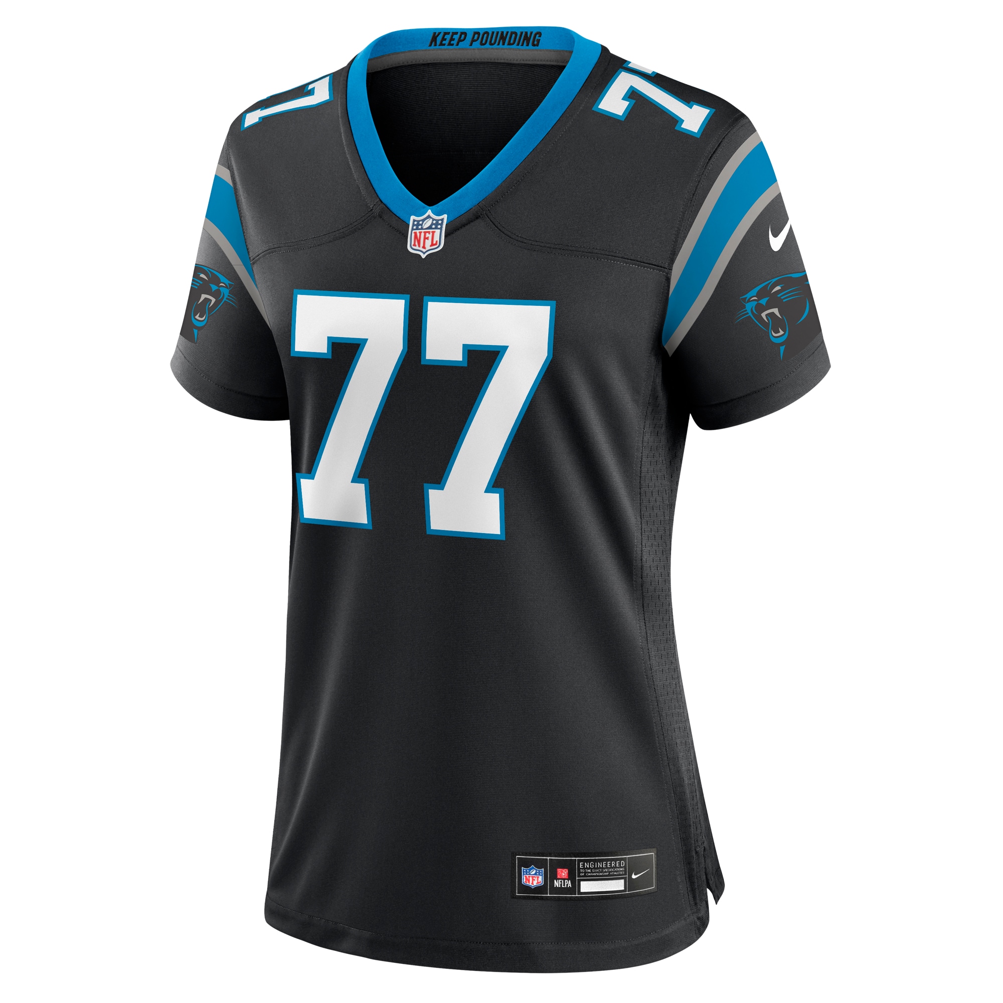 Alternative view of Deonte Carolina Panthers Game Jersey - Women's