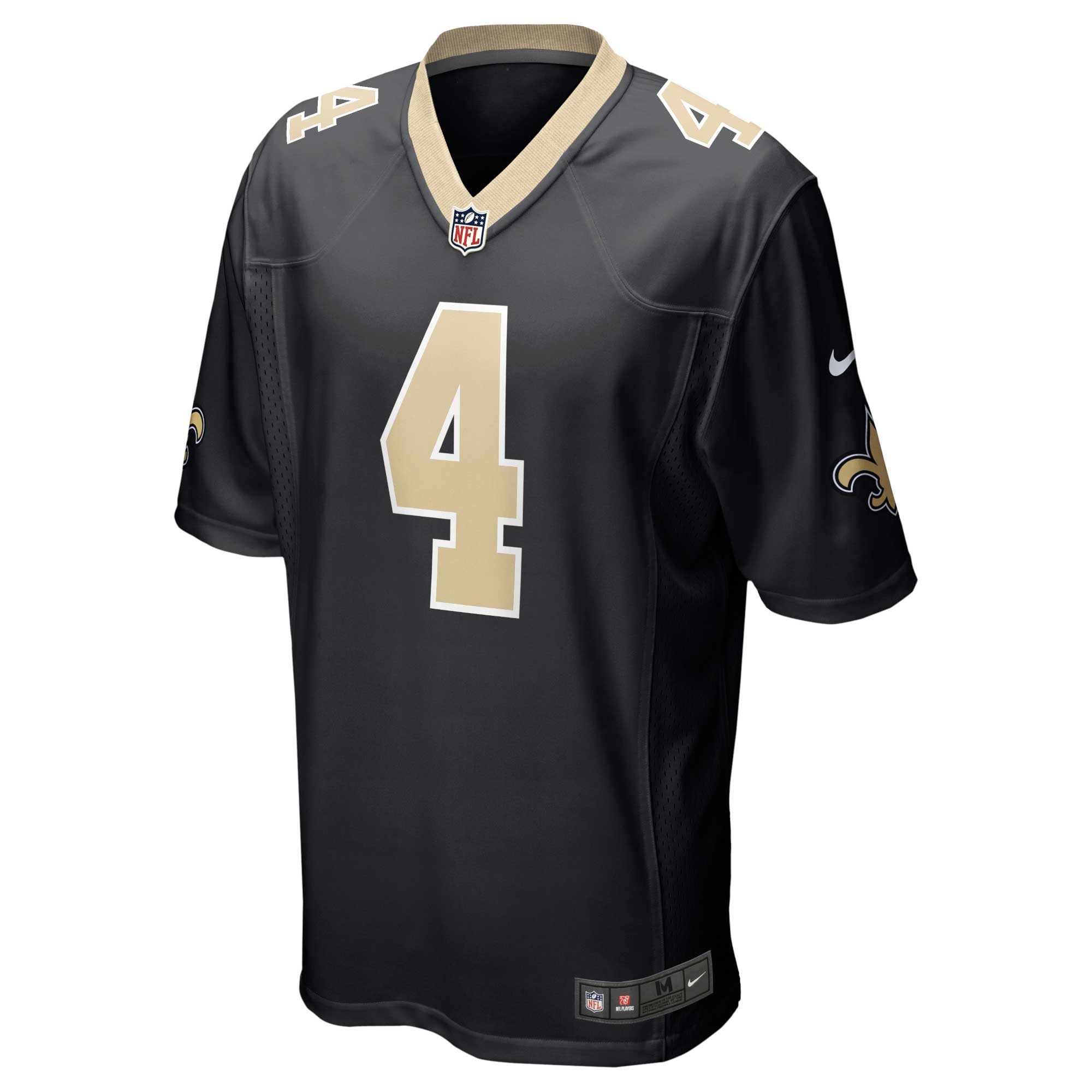 Alternative view of Derek Carr New Orleans Saints Game Jersey - Men's