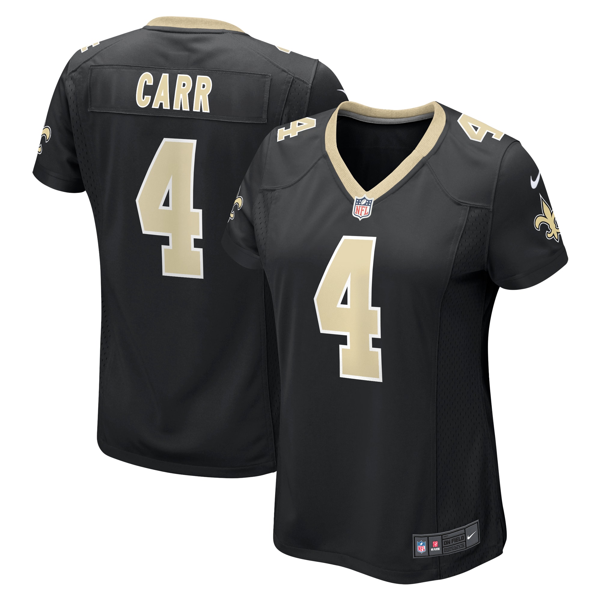 Derek Carr New Orleans Saints Game Jersey - Women's