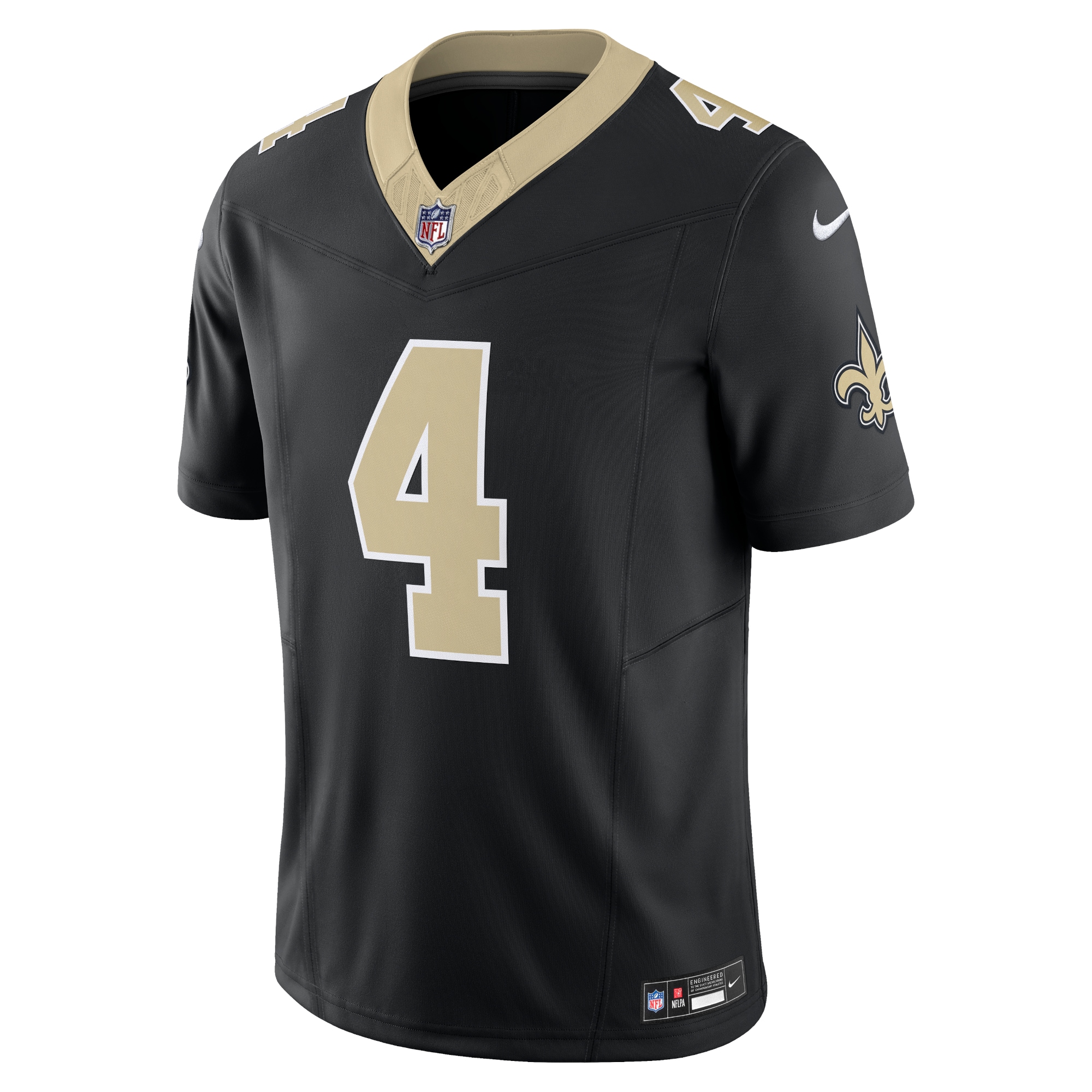 Alternative view of Derek Carr New Orleans Saints Vapor F.U.S.E. Limited Jersey - Men's