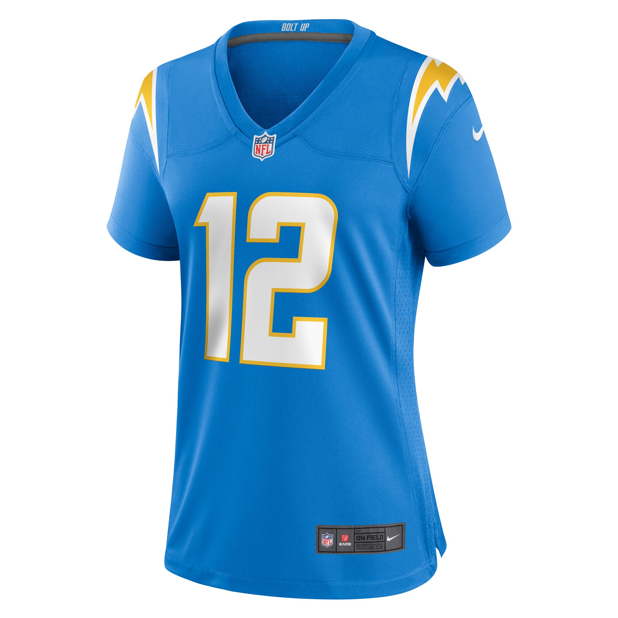 Alternative view of Derius Davis Los Angeles Chargers Game Jersey - Women's