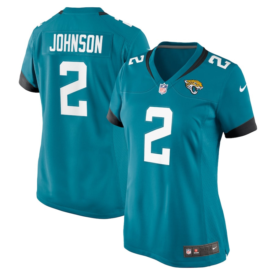 D'Ernest Johnson #2 Jacksonville Jaguars Game Jersey - Women's | Teal