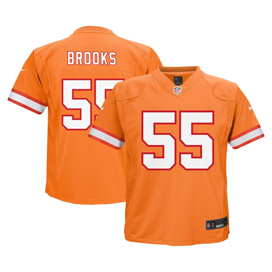 Derrick Brooks #55 Tampa Bay Buccaneers Game Jersey - Youth | Orange